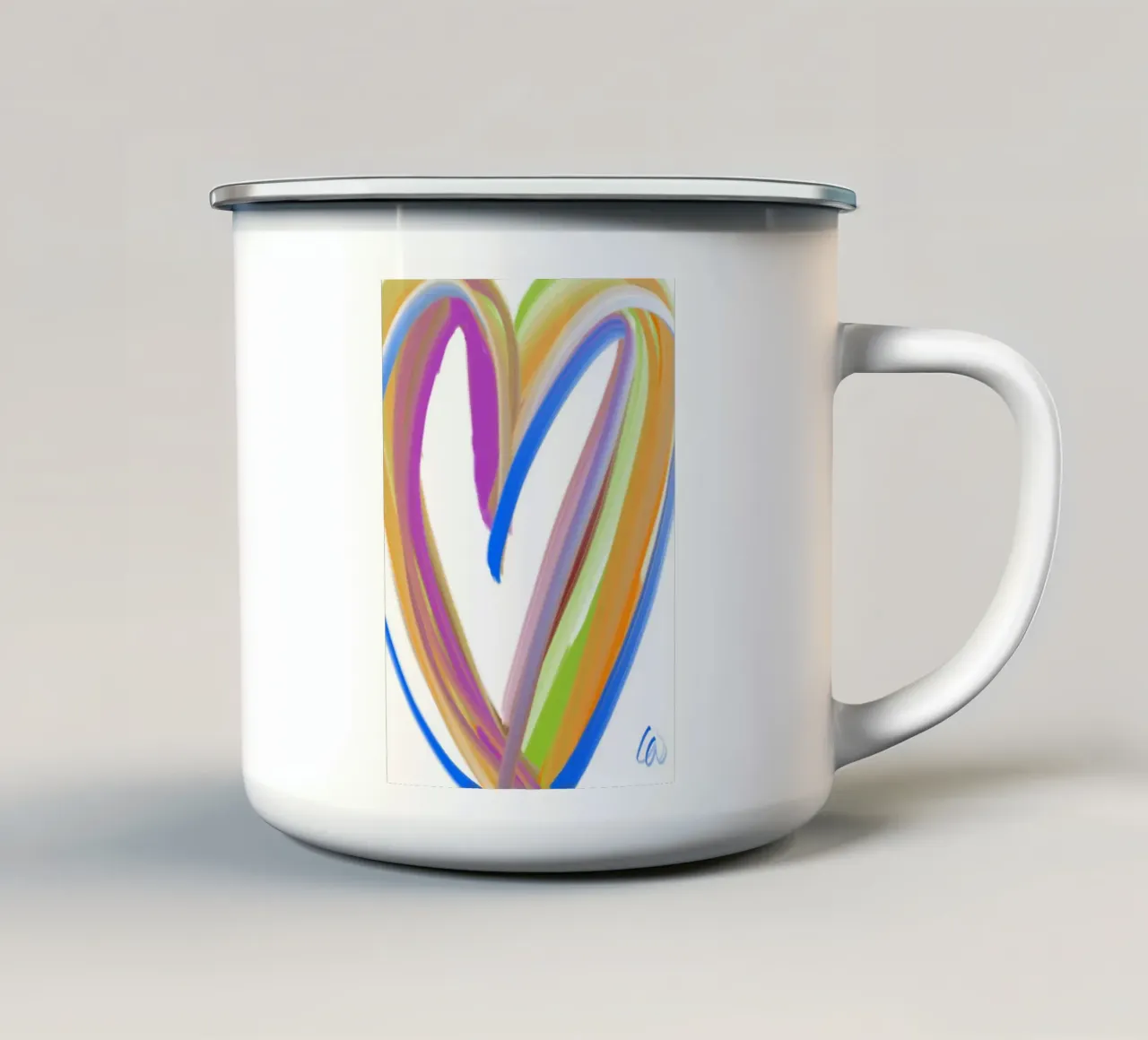 Heart tazza in smalto da Simplicity