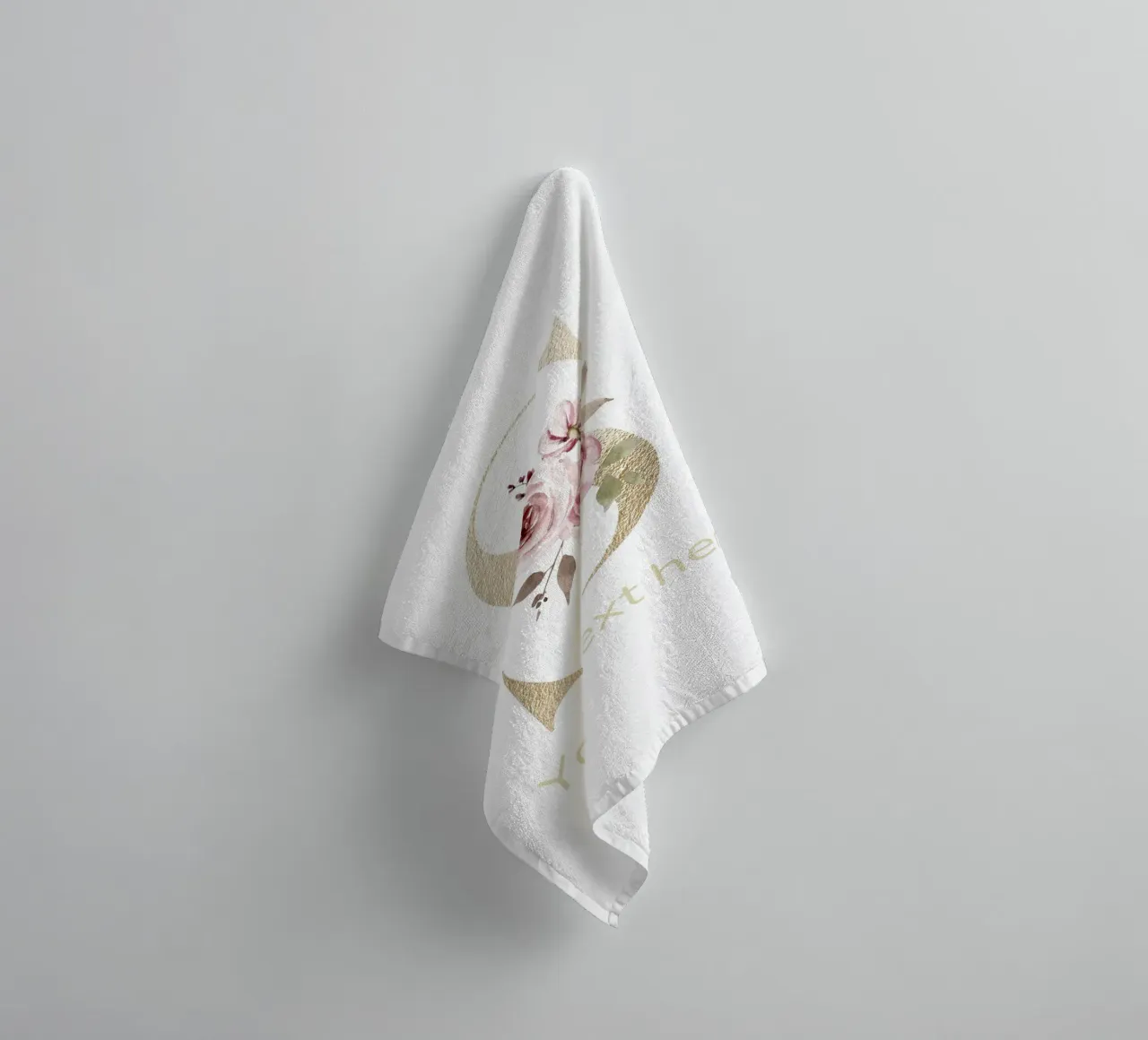 Letter S, Personalized Name Print, Personalized initial towel by The Custom Letter