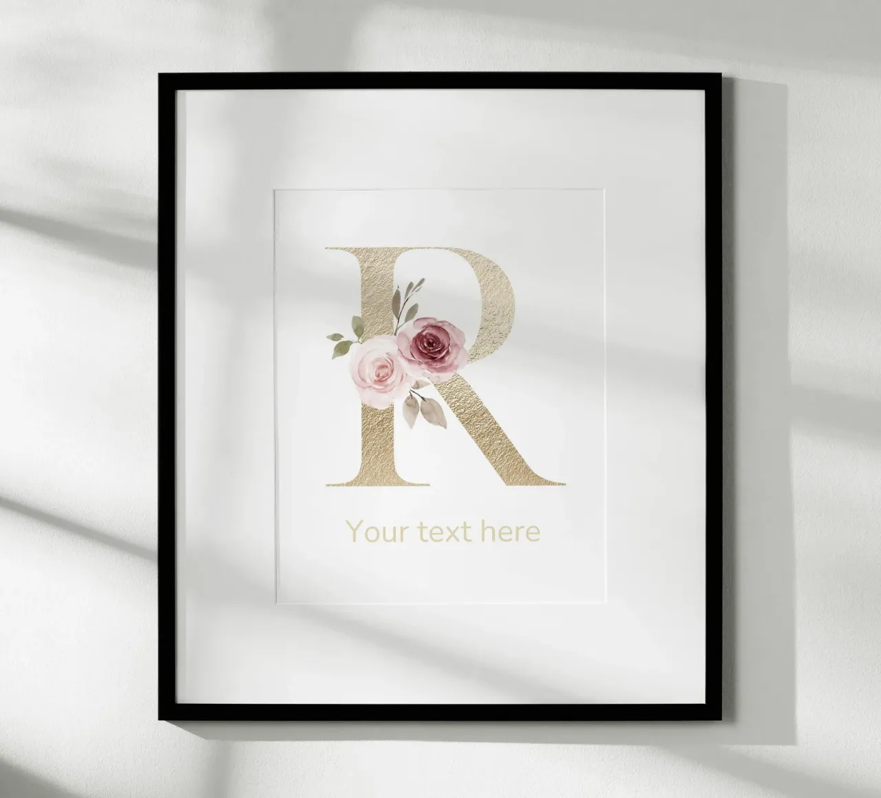 Letter R, Personalized Name Print, Personalized initial hahnemühle by The Custom Letter