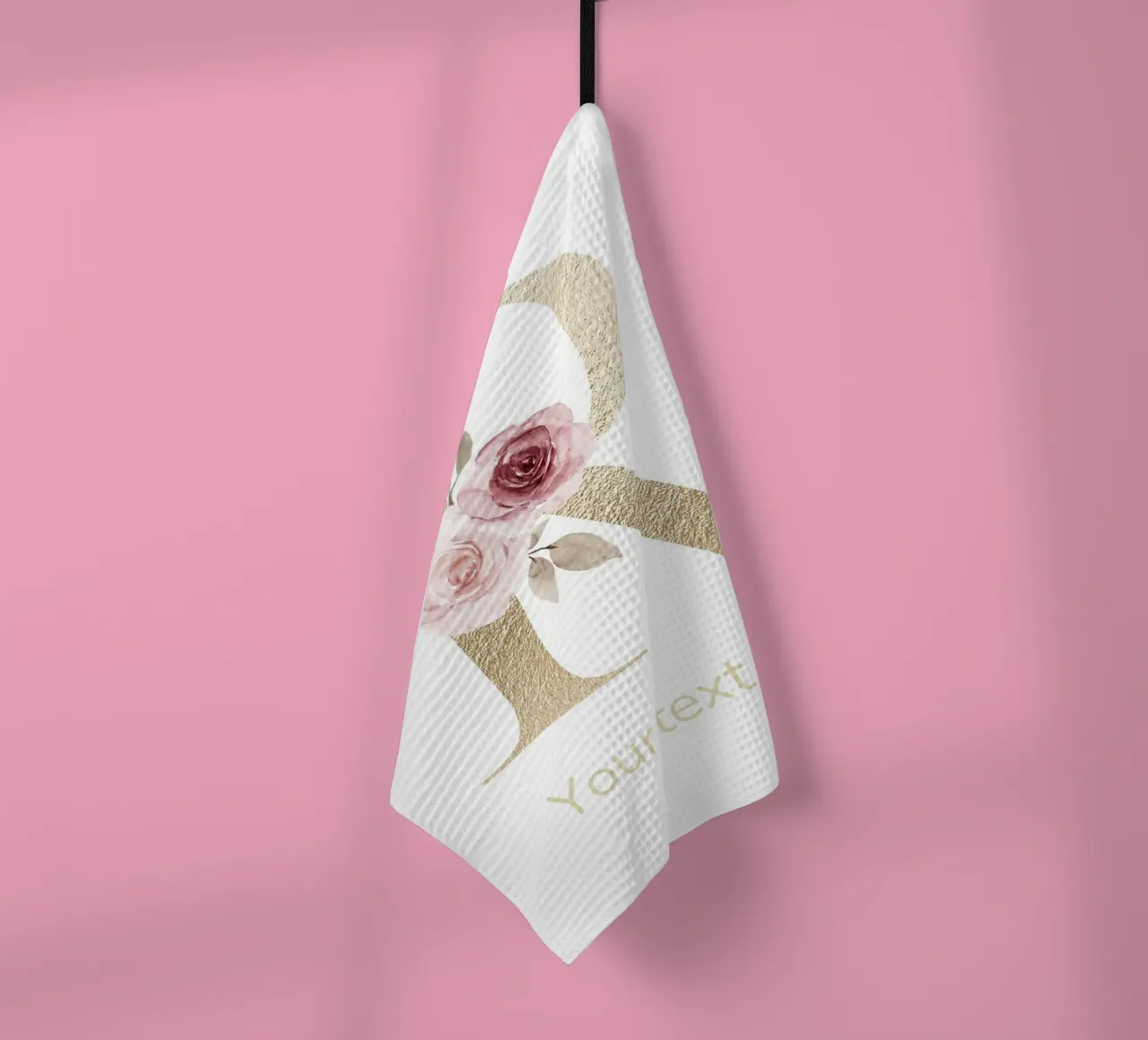 Letter R, Personalized Name Print, Personalized initial tea towel by The Custom Letter