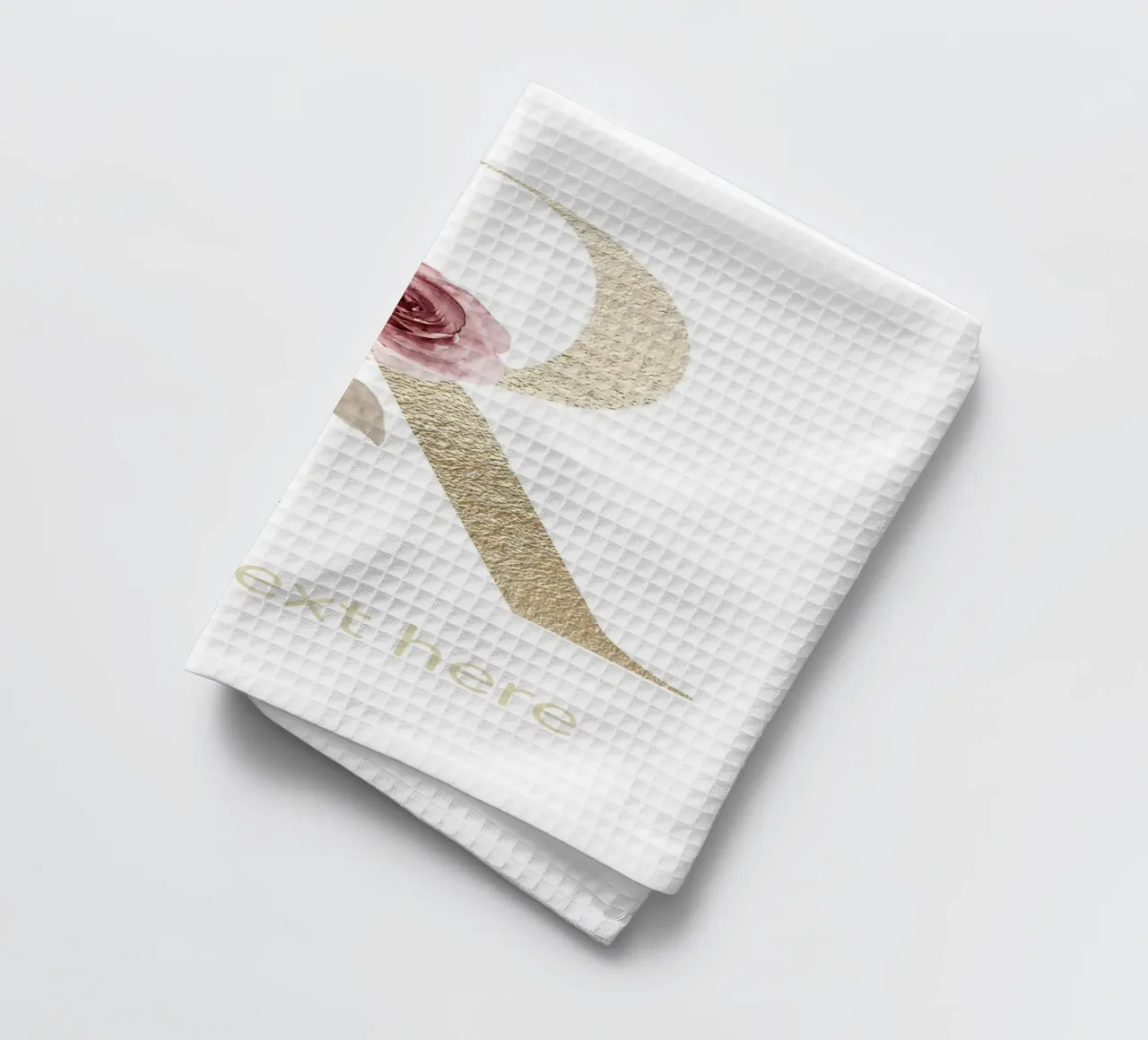 Letter R, Personalized Name Print, Personalized initial tea towel by The Custom Letter