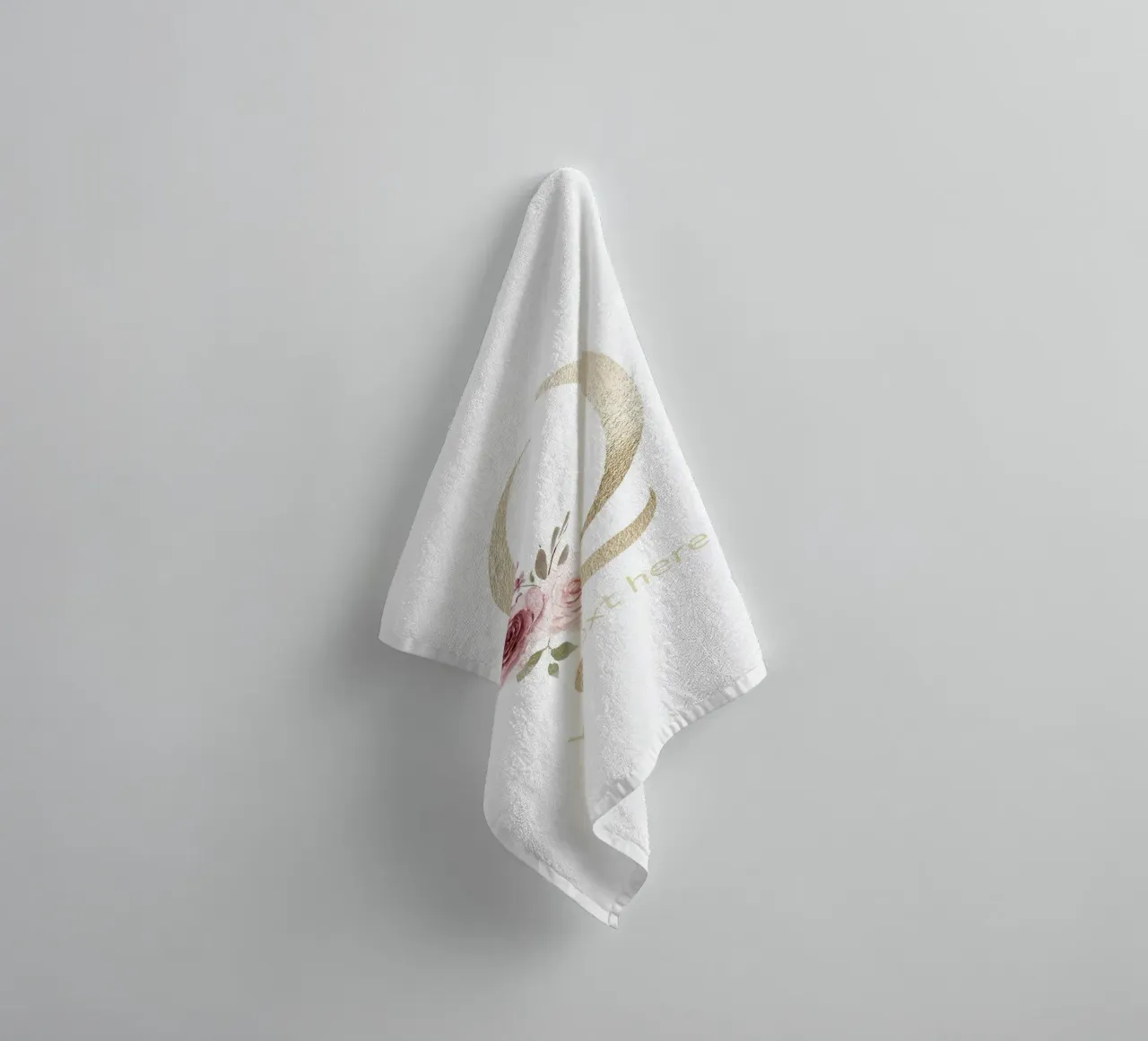 Letter Q, Personalized Name Print, Personalized initial towel by The Custom Letter