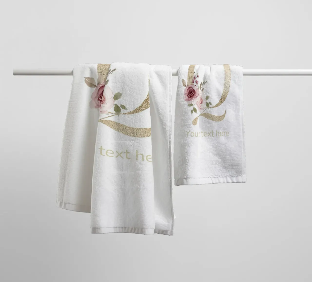 Letter Q, Personalized Name Print, Personalized initial towel by The Custom Letter