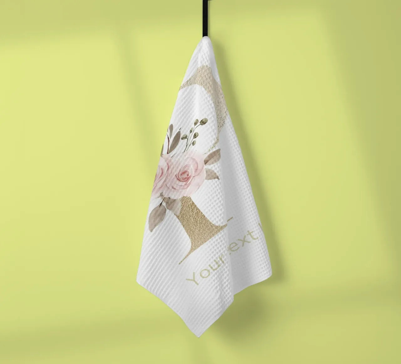 Letter P, Personalized Name Print, Personalized initial tea towel by The Custom Letter