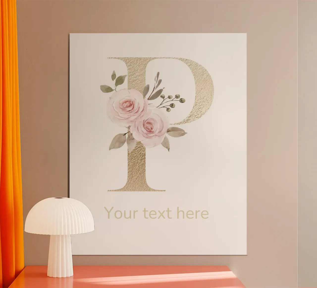 Letter P, Personalized Name Print, Personalized initial hahnemühle by The Custom Letter