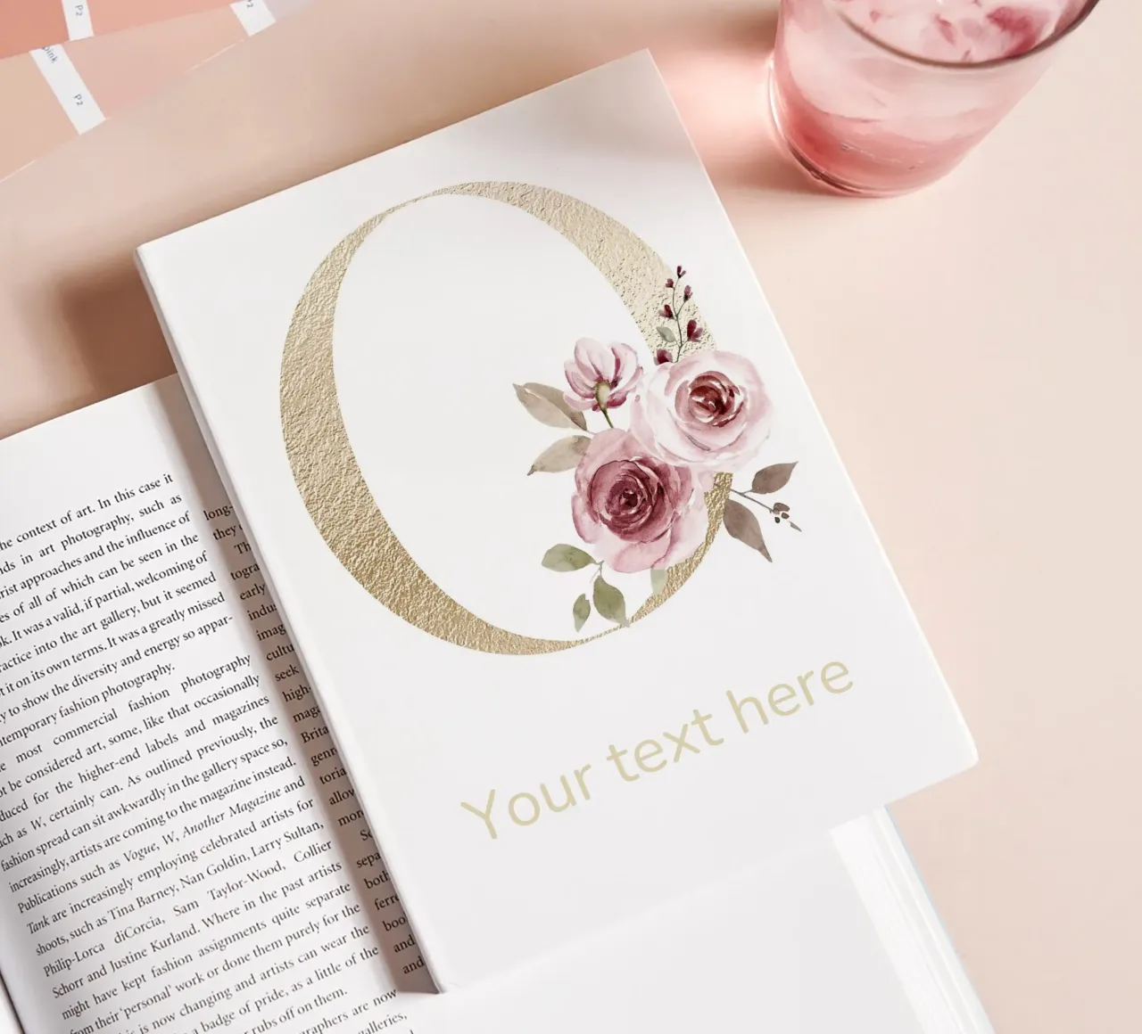 Letter O, Personalized Name Print, Personalized initial notebook by The Custom Letter