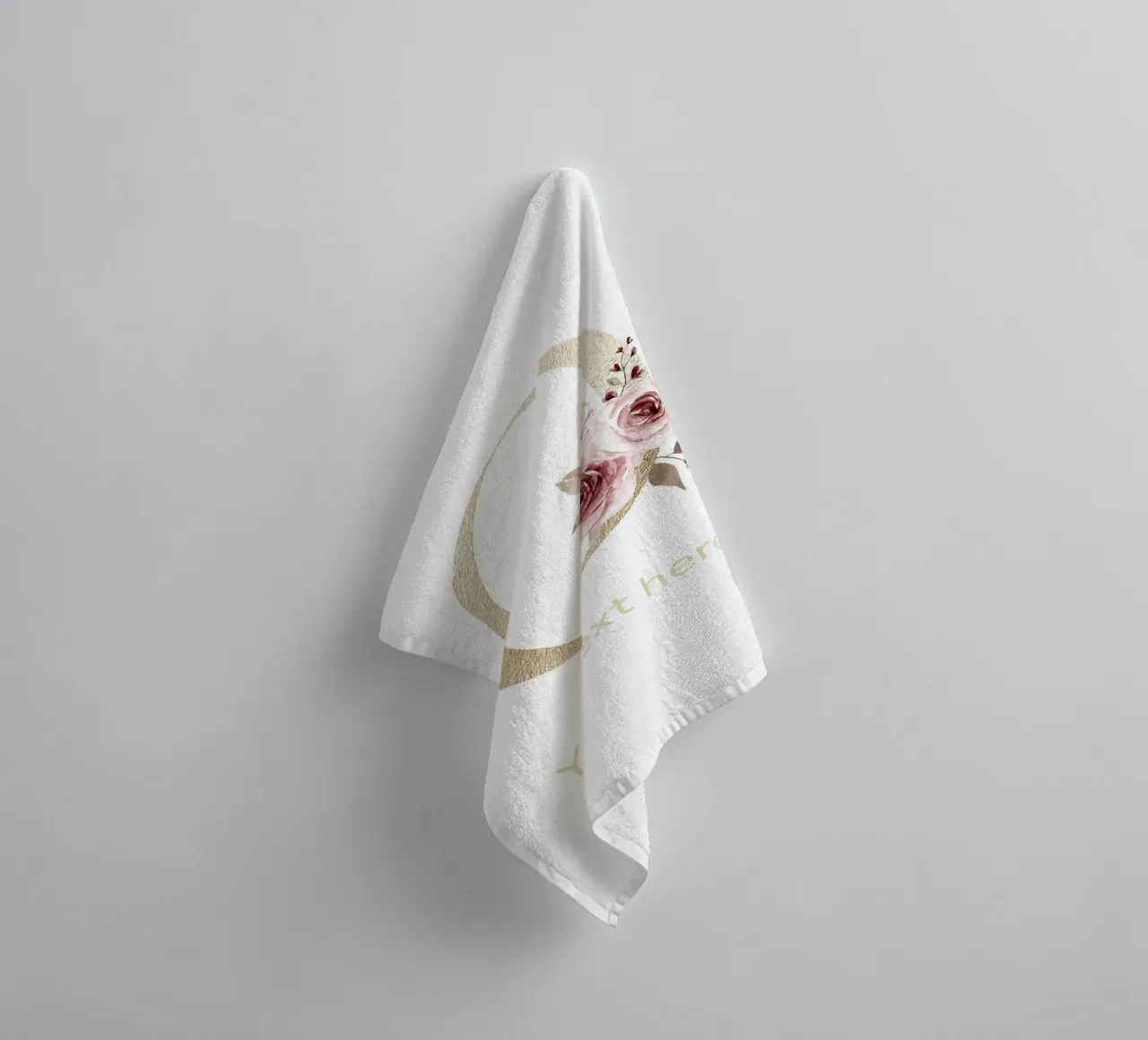 Letter O, Personalized Name Print, Personalized initial towel by The Custom Letter