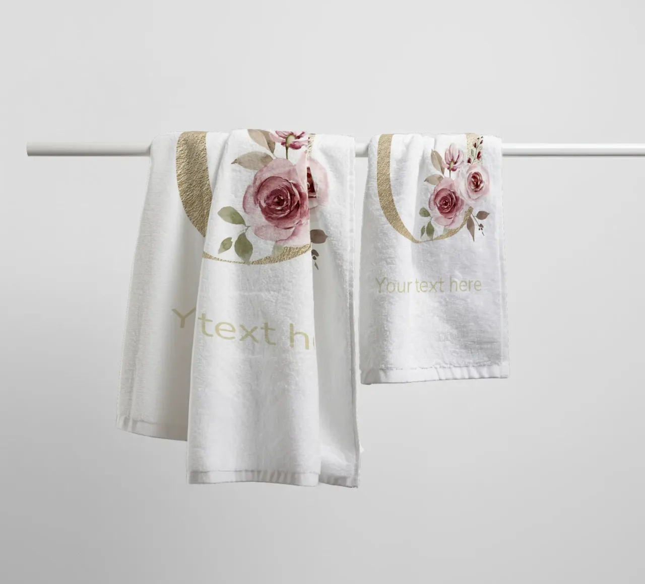 Letter O, Personalized Name Print, Personalized initial towel by The Custom Letter