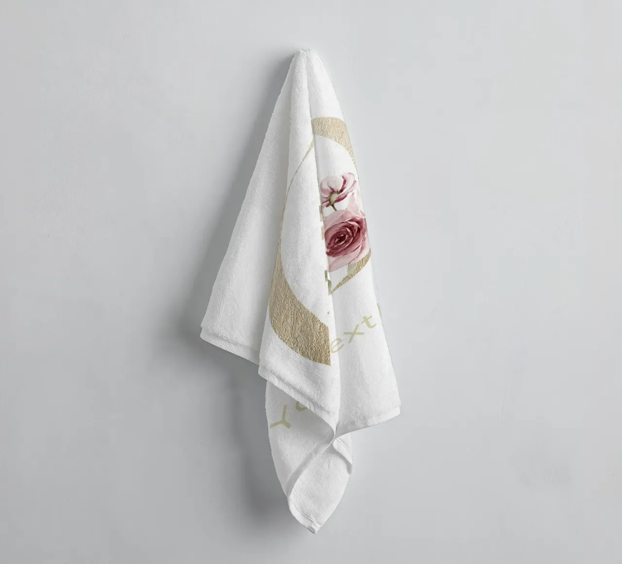 Letter O, Personalized Name Print, Personalized initial towel by The Custom Letter