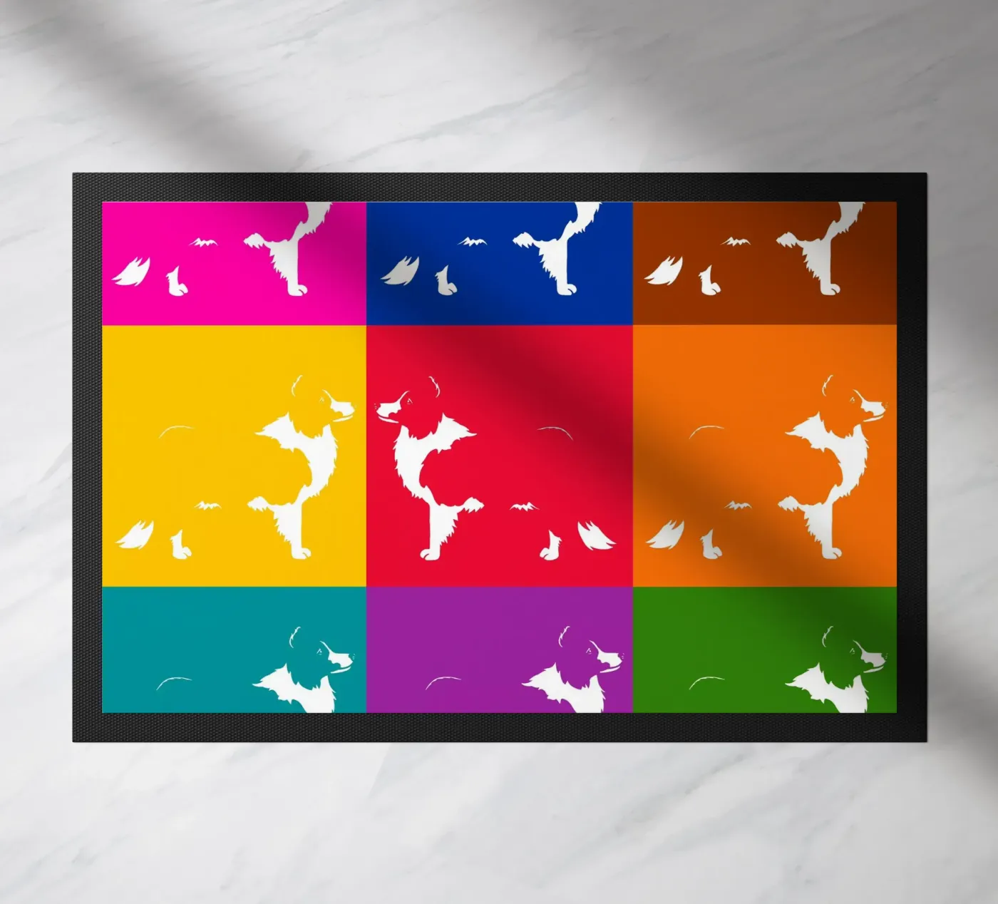 Border collie doormat by Pop dogs