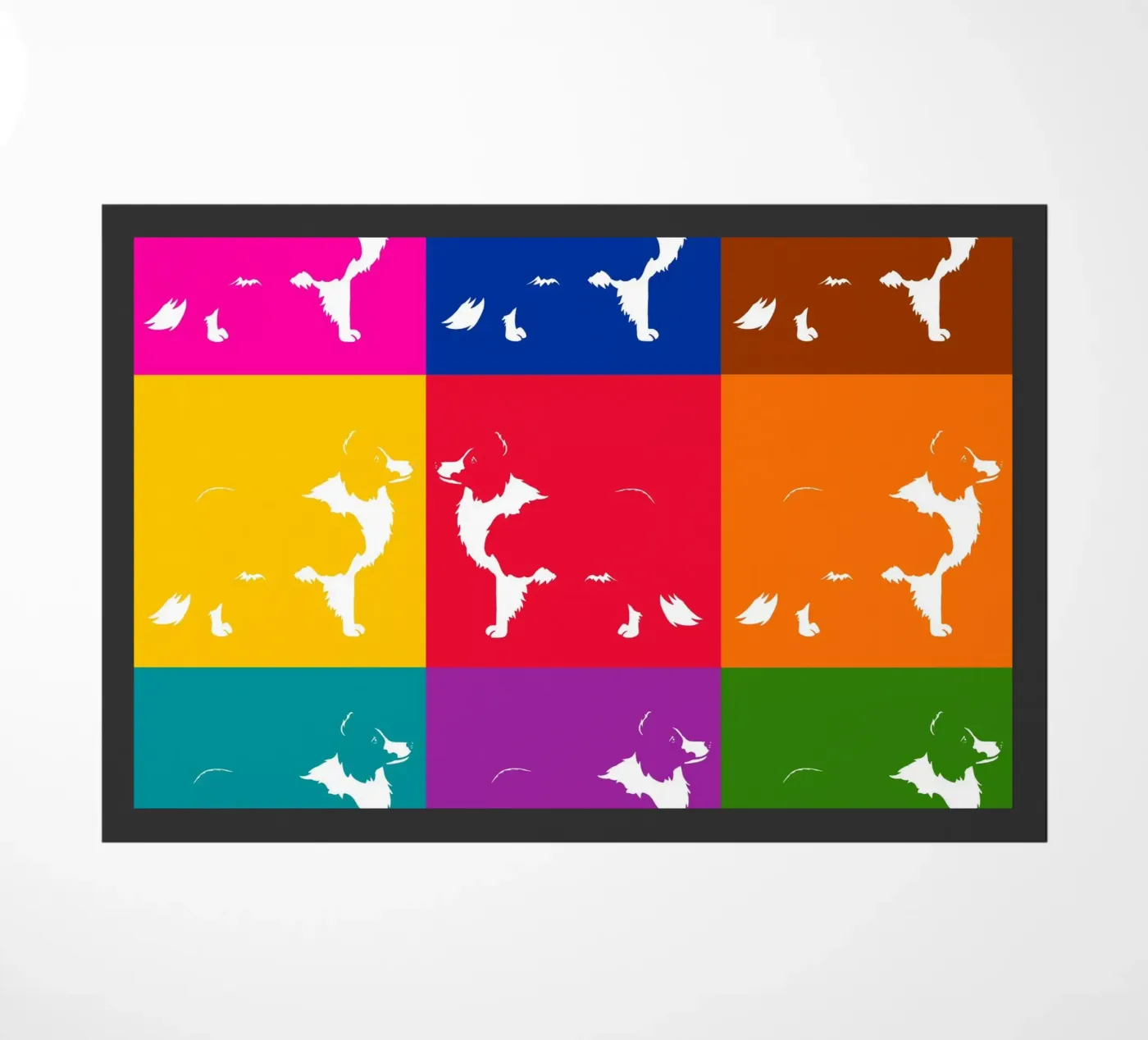 Border collie doormat by Pop dogs