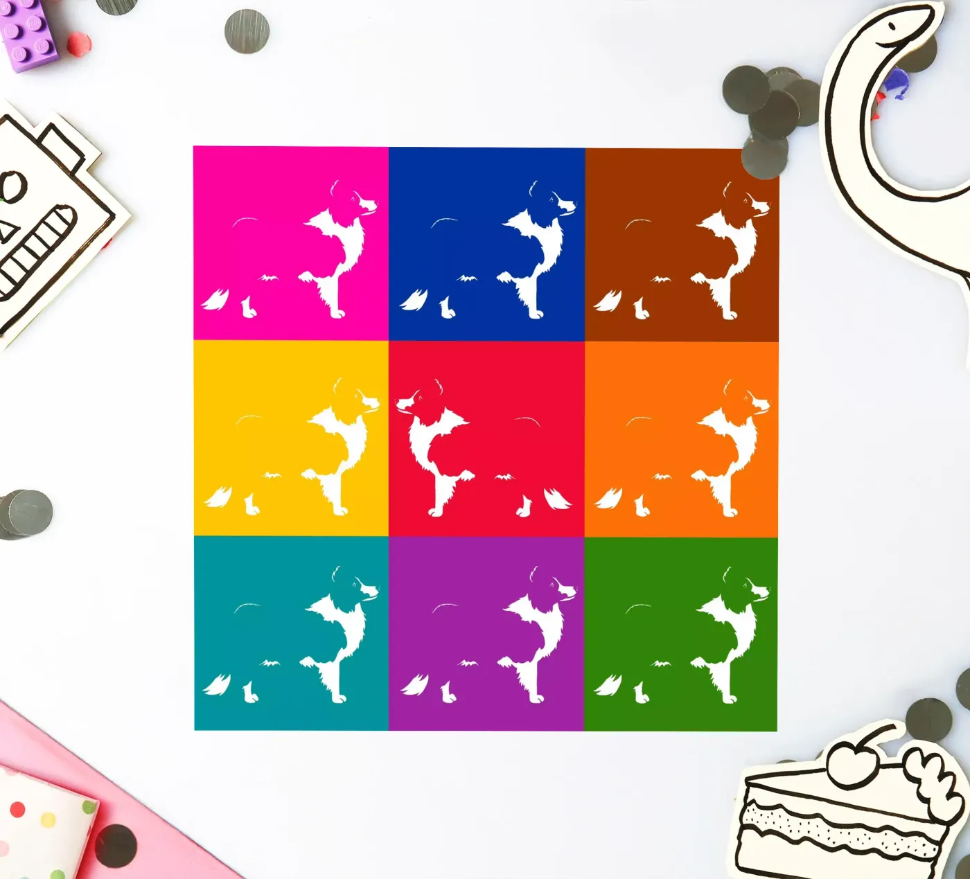 Border collie sticker by Pop dogs