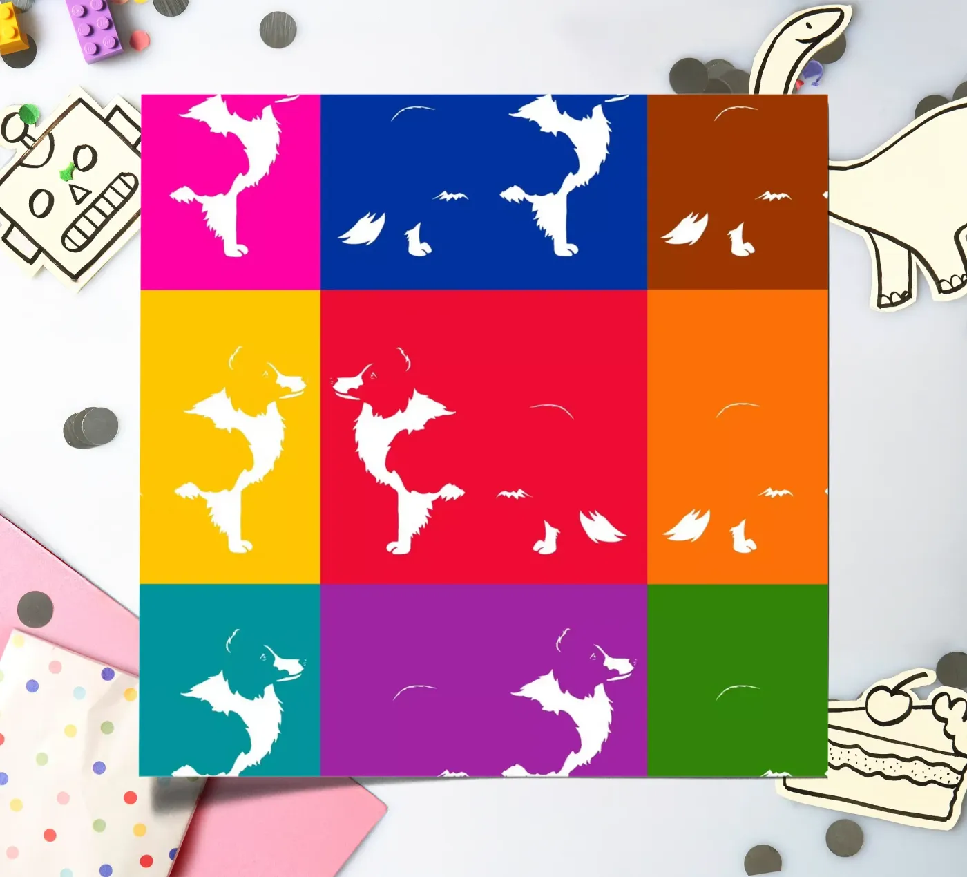 Border collie sticker sheet by Pop dogs