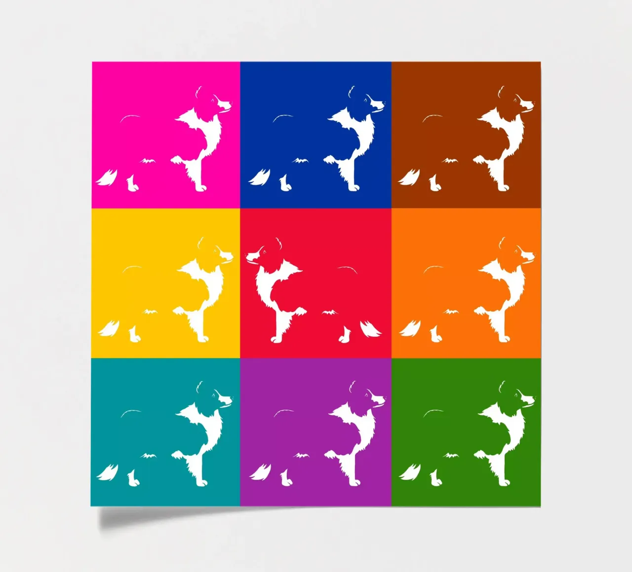 Border collie sticker sheet by Pop dogs