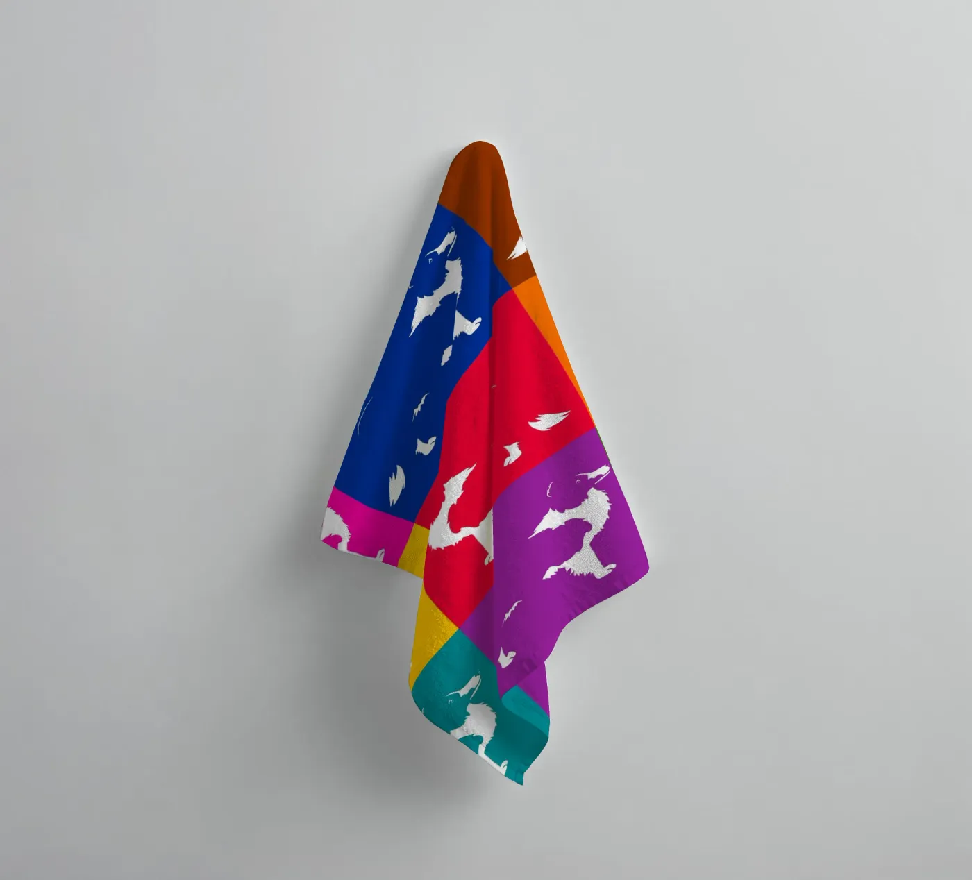 Border collie towel by Pop dogs