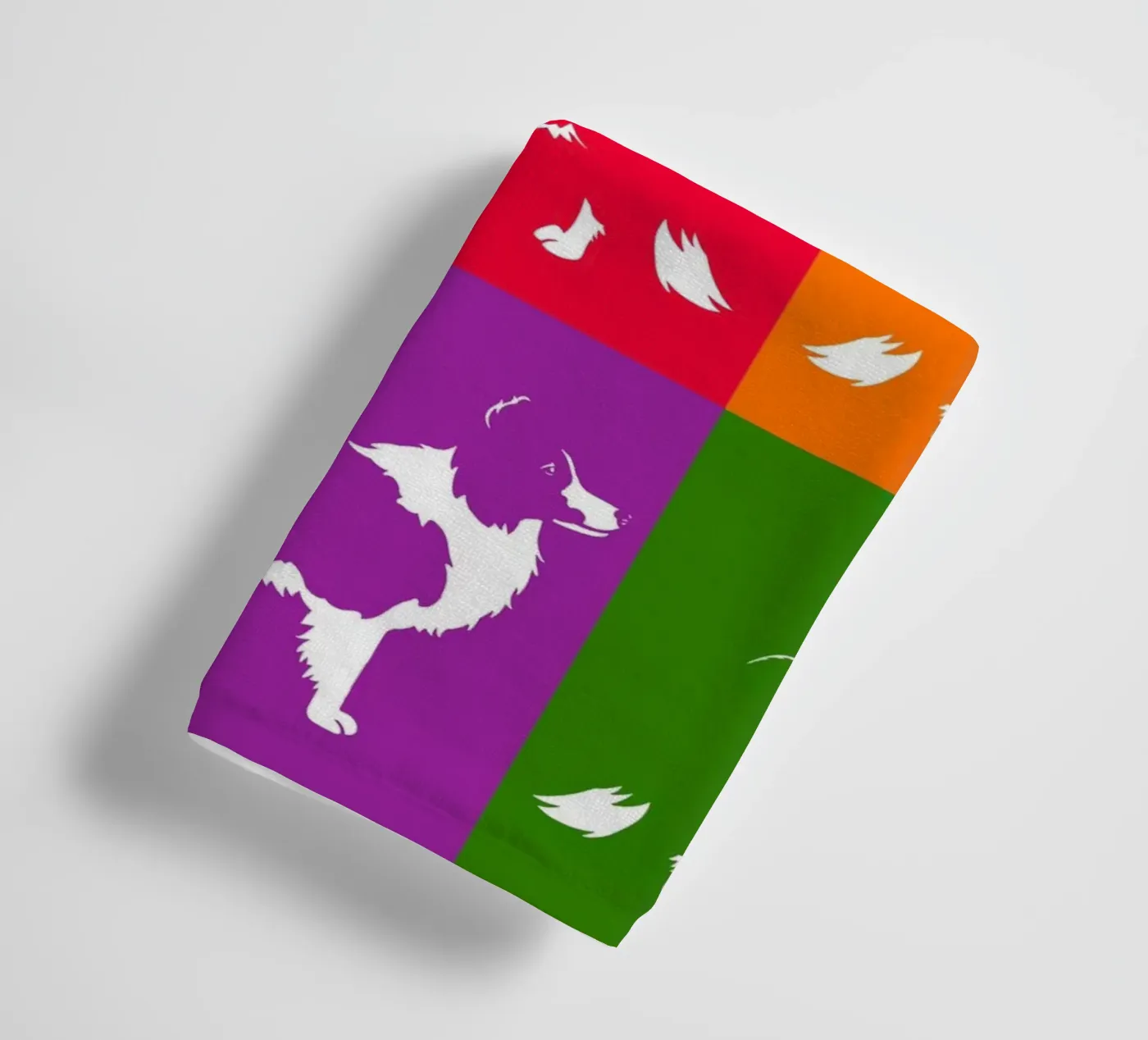 Border collie towel by Pop dogs