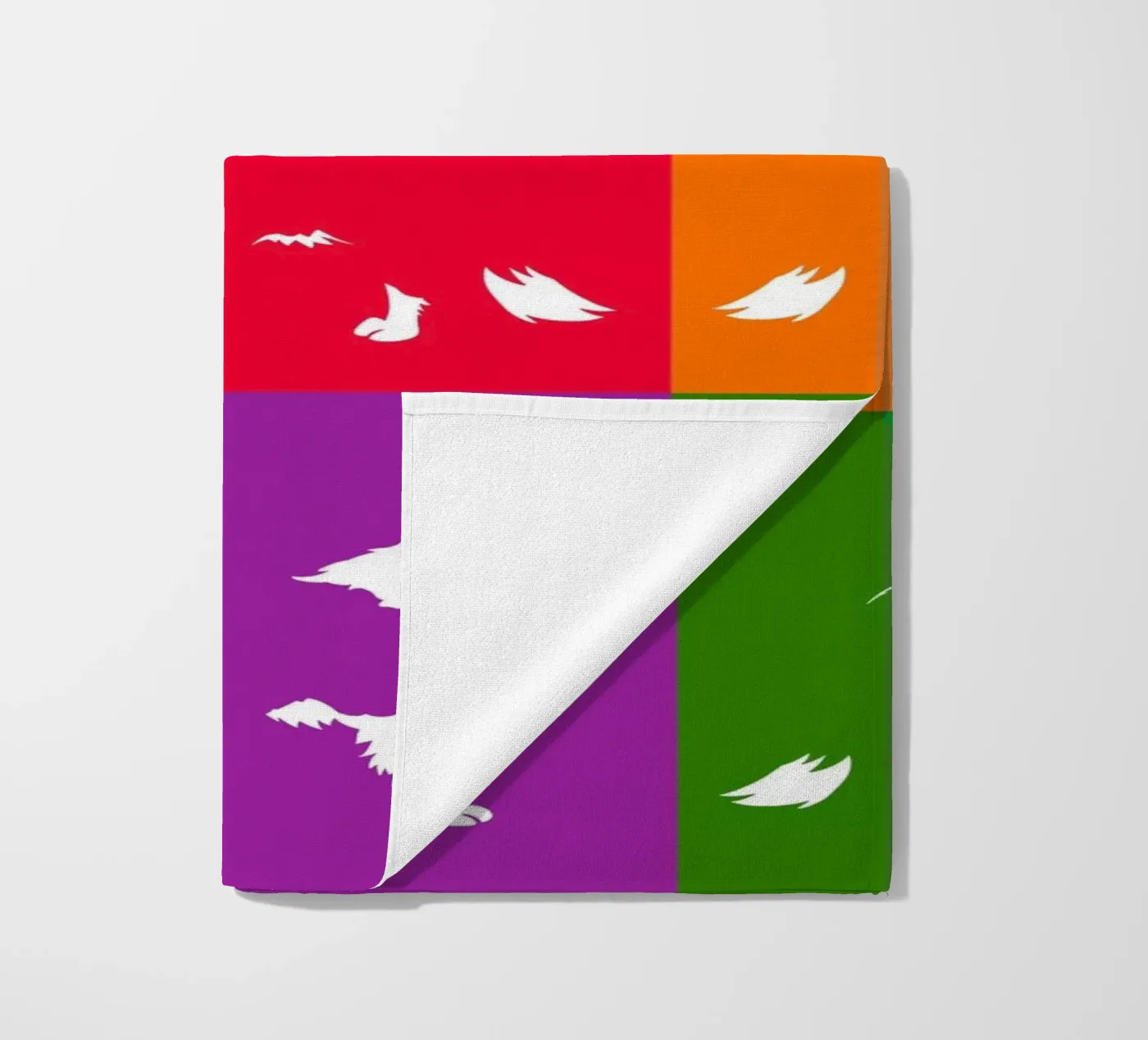 Border collie beach towel by Pop dogs