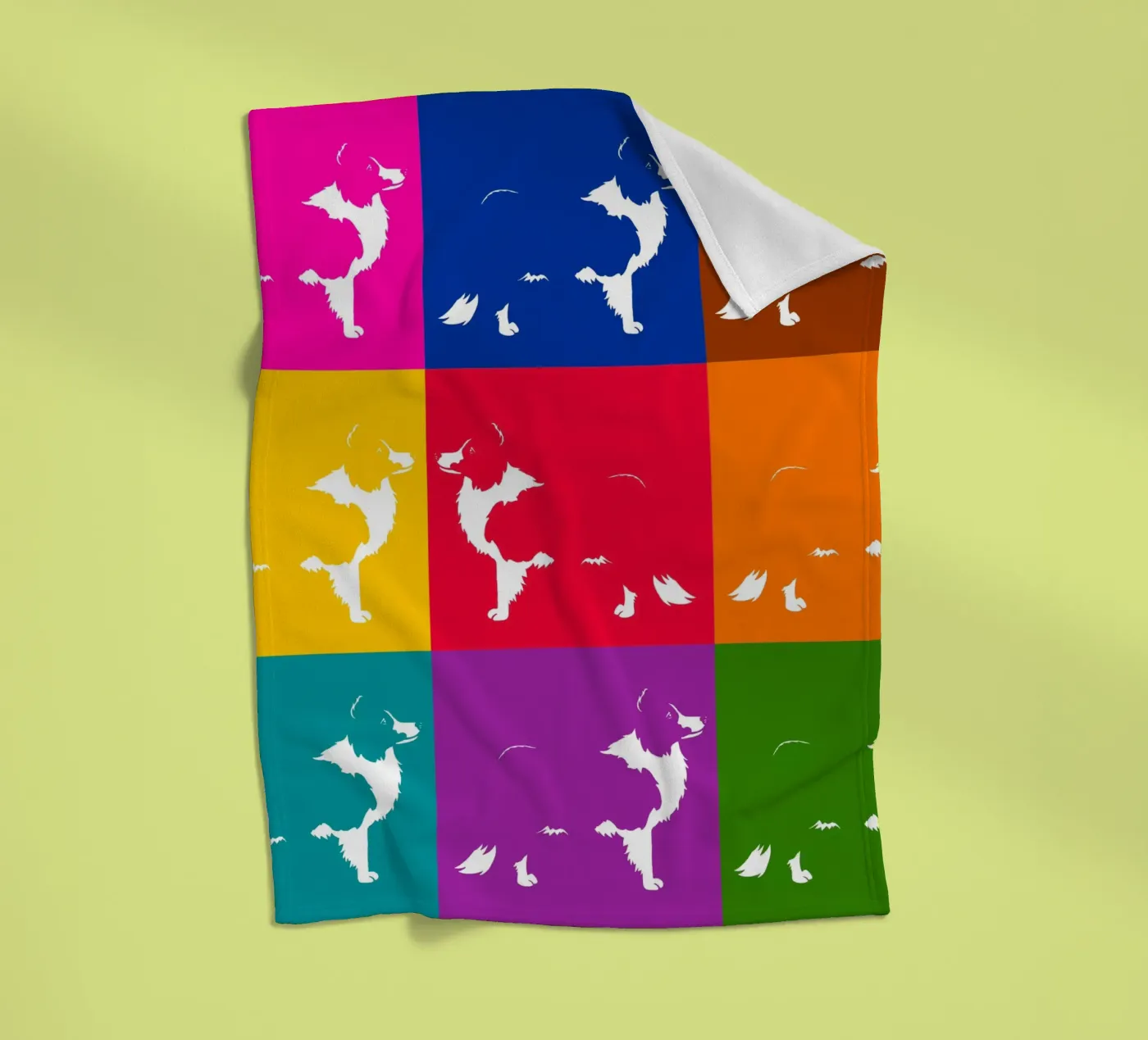 Border collie Fleecedecke von Pop dogs