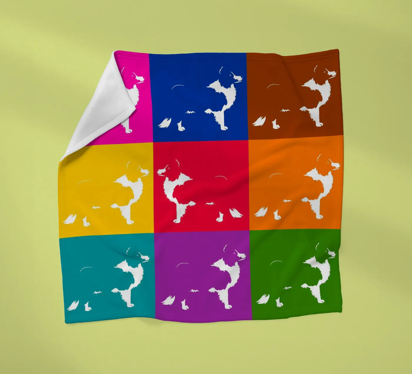 Border collie Fleecedecke von Pop dogs