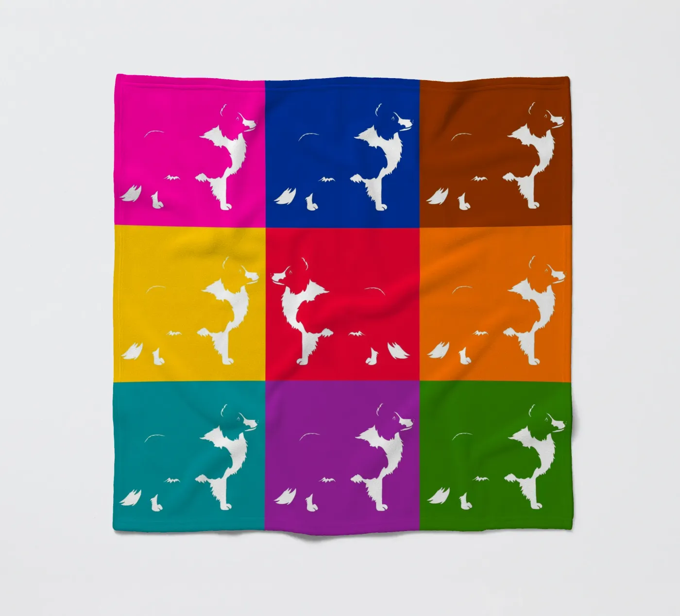 Border collie Fleecedecke von Pop dogs