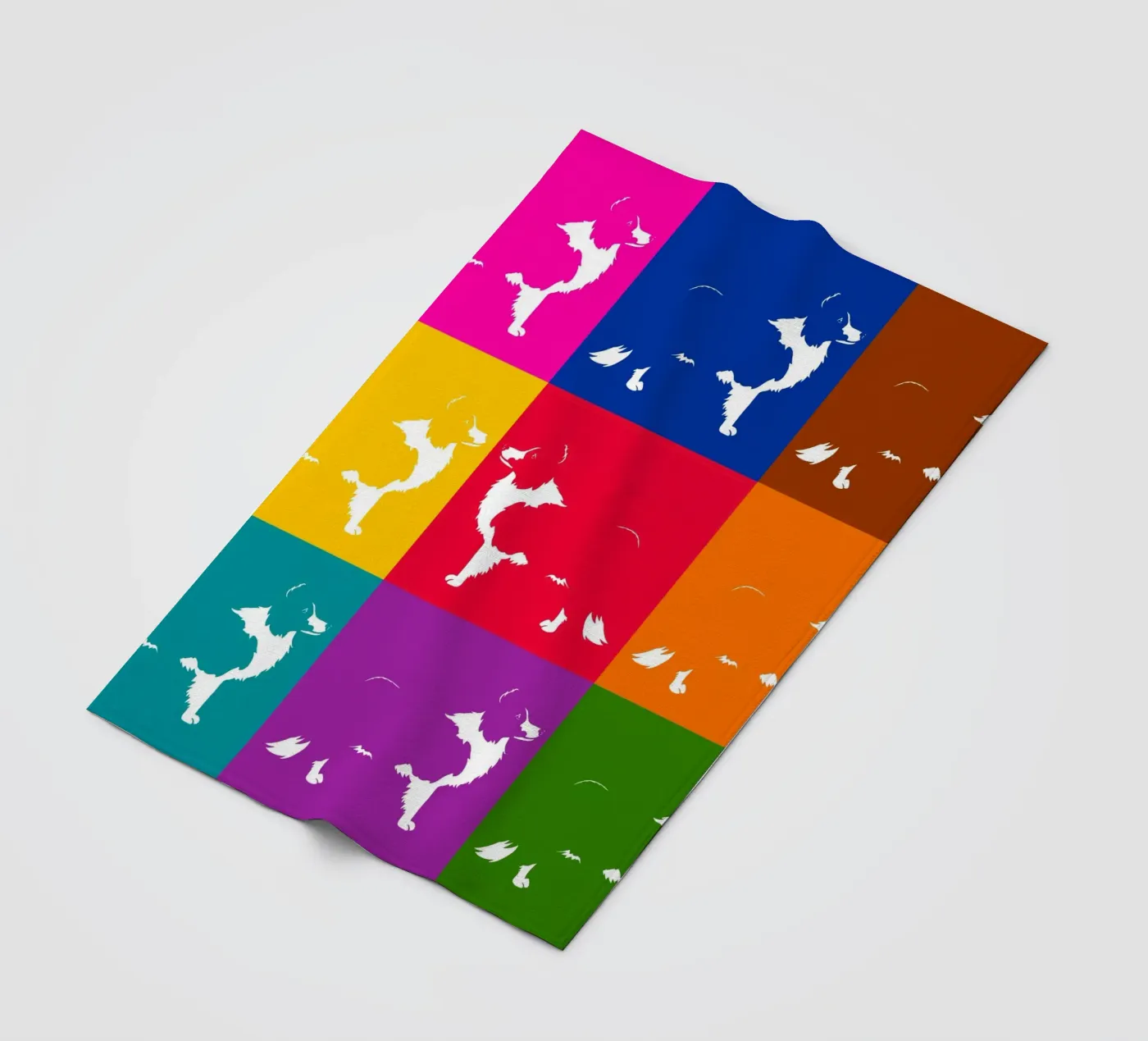 Border collie Fleecedecke von Pop dogs