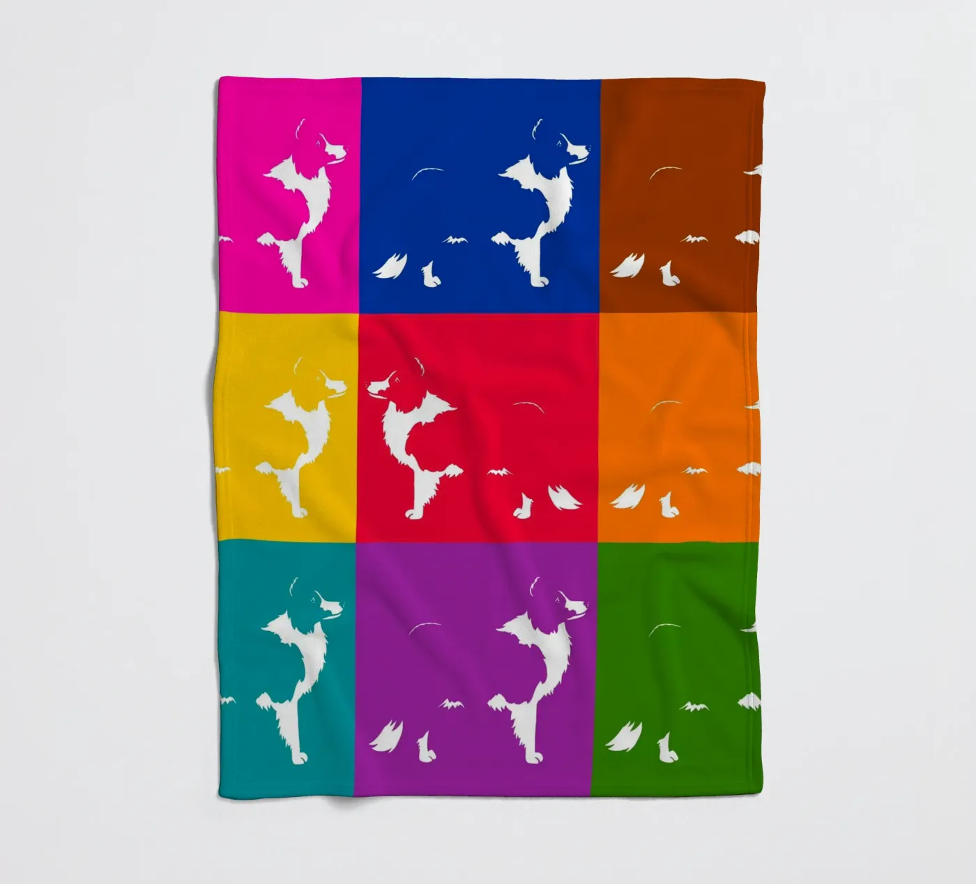 Border collie Fleecedecke von Pop dogs