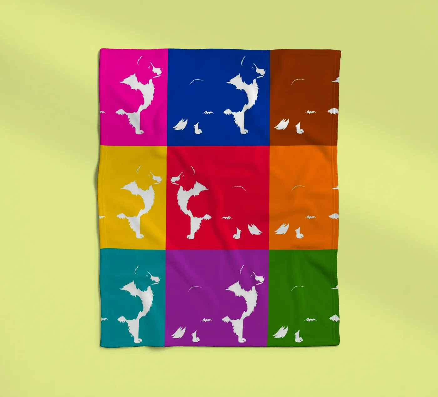 Border collie Fleecedecke von Pop dogs