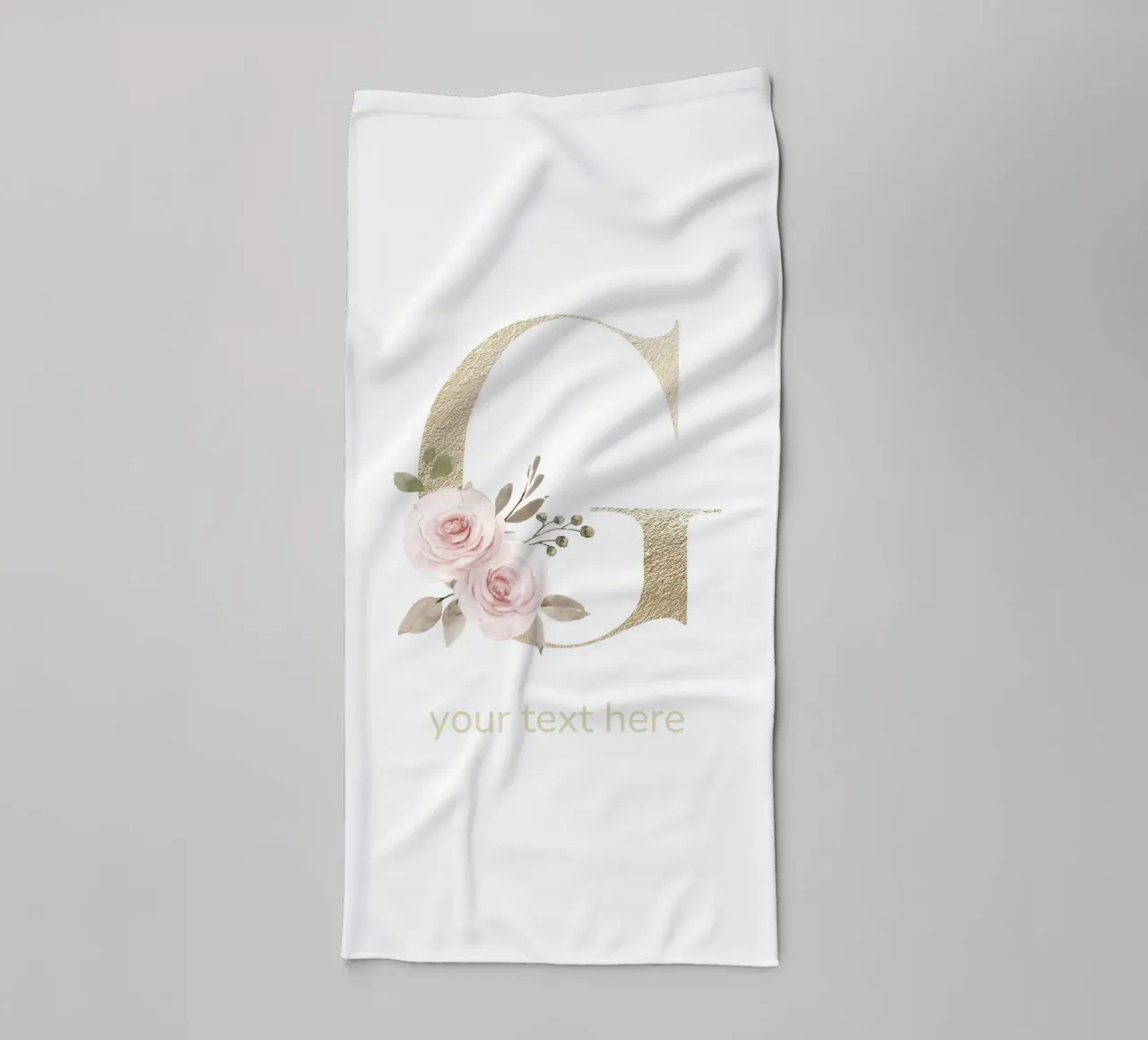 Buchstabe G, Personalisierter Namensdruck, Personalisierte Initiale Handtuch von The Custom Letter