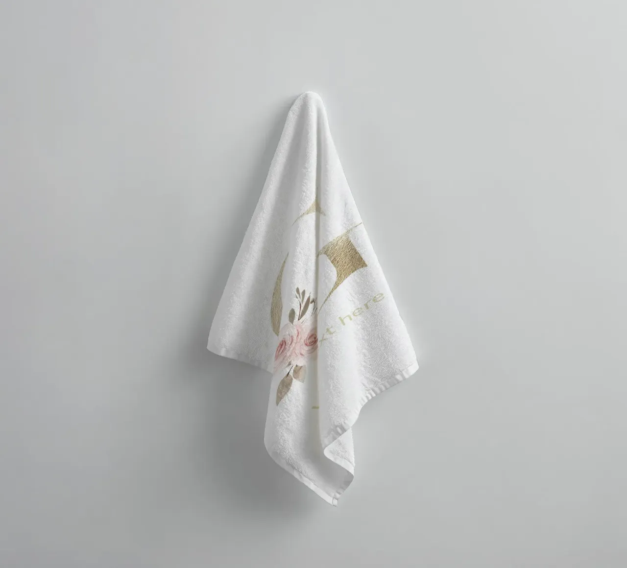 Letter G, Personalized Name Print, Personalized initial towel by The Custom Letter