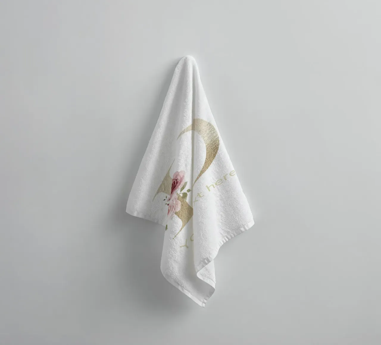 Letter D, Personalized Name Print, Personalized initial towel by The Custom Letter