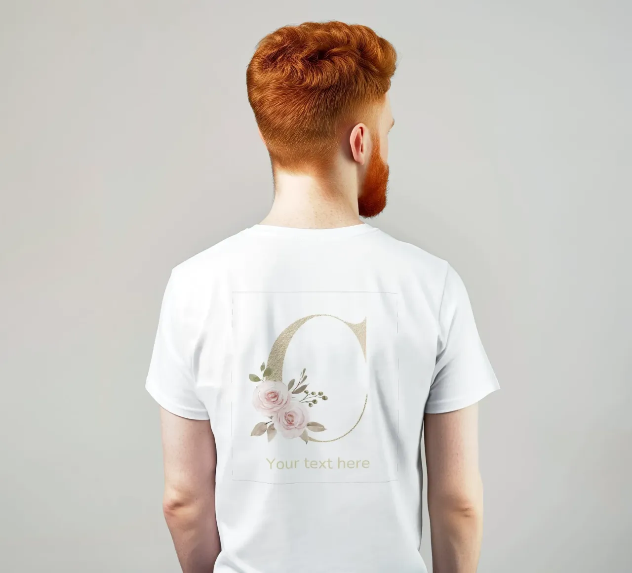 Letter C, Personalized Name Print, Personalized initial t-shirt by The Custom Letter