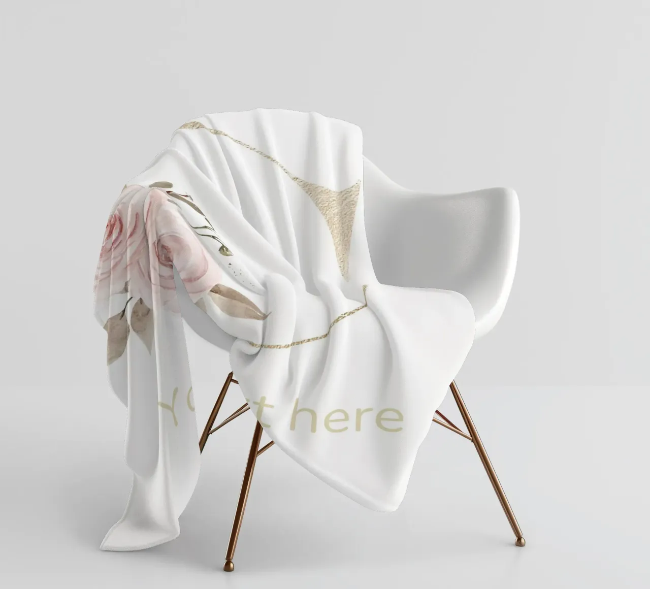 Letter C, Personalized Name Print, Personalized initial fleece blanket by The Custom Letter