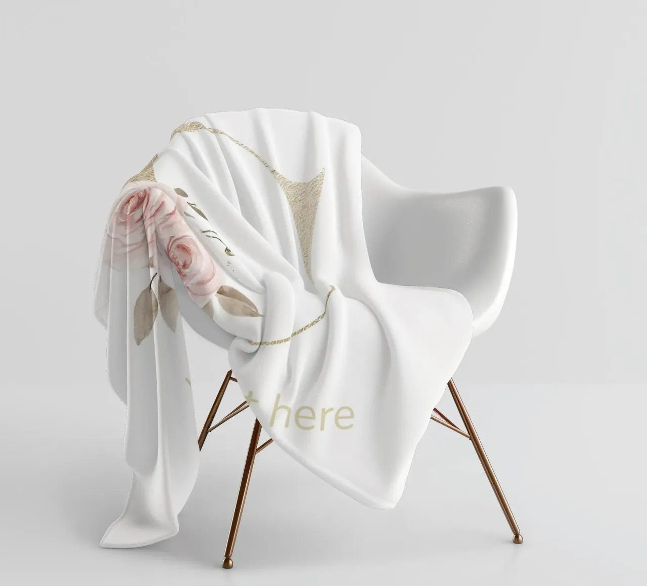 Letter C, Personalized Name Print, Personalized initial fleece blanket by The Custom Letter