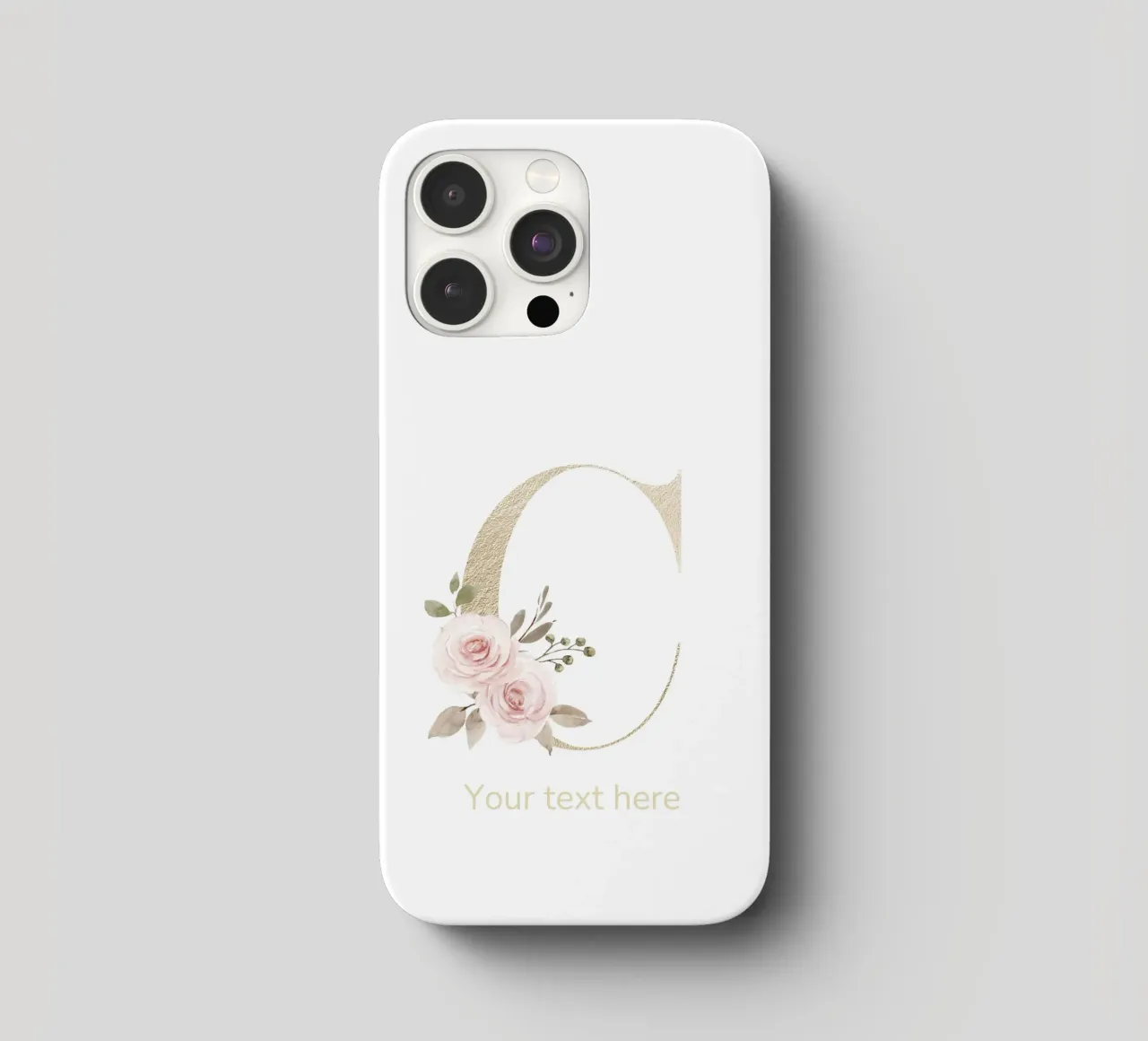 Letter C, Personalized Name Print, Personalized initial iphone case by The Custom Letter