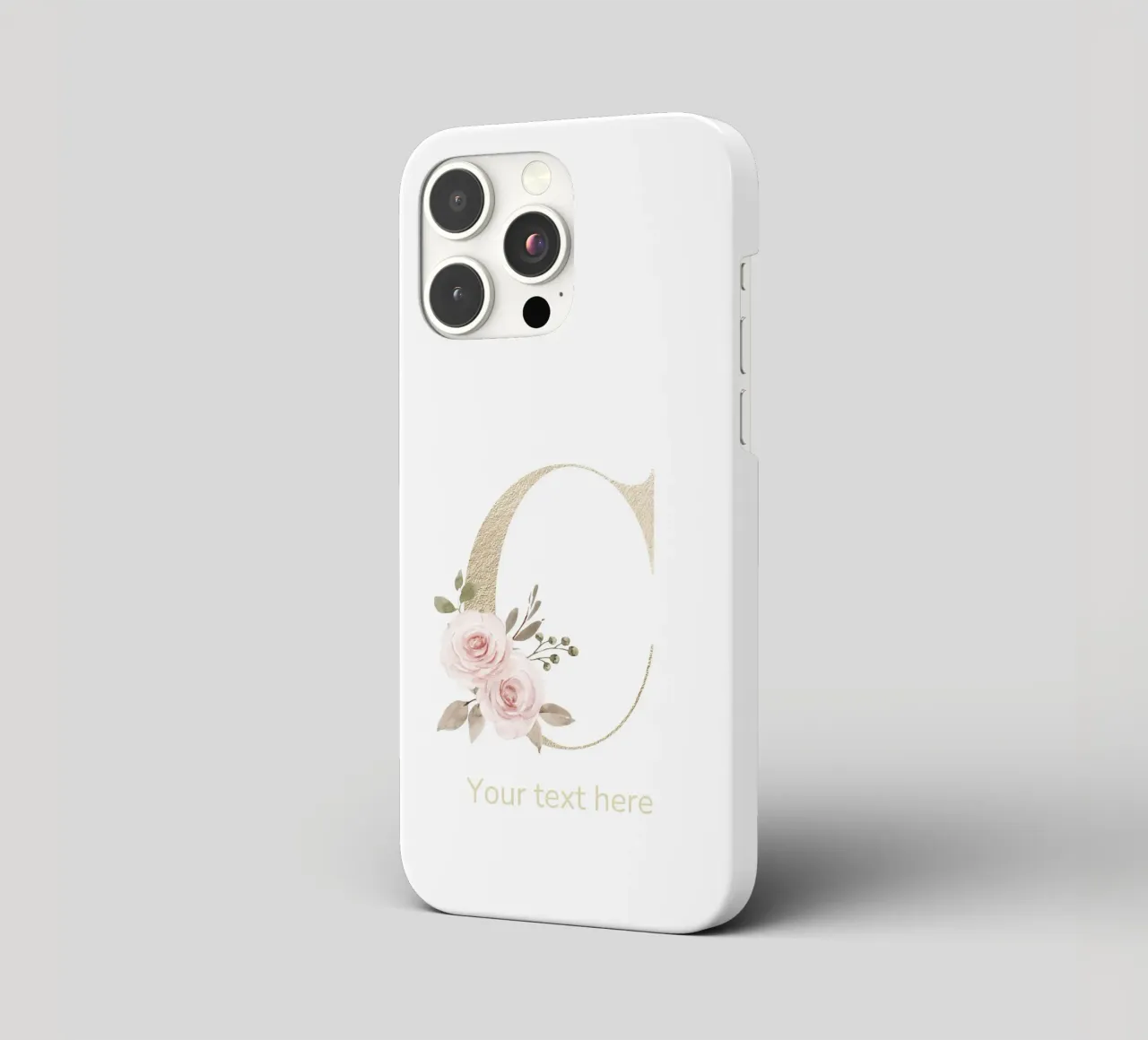 Letter C, Personalized Name Print, Personalized initial iphone case by The Custom Letter