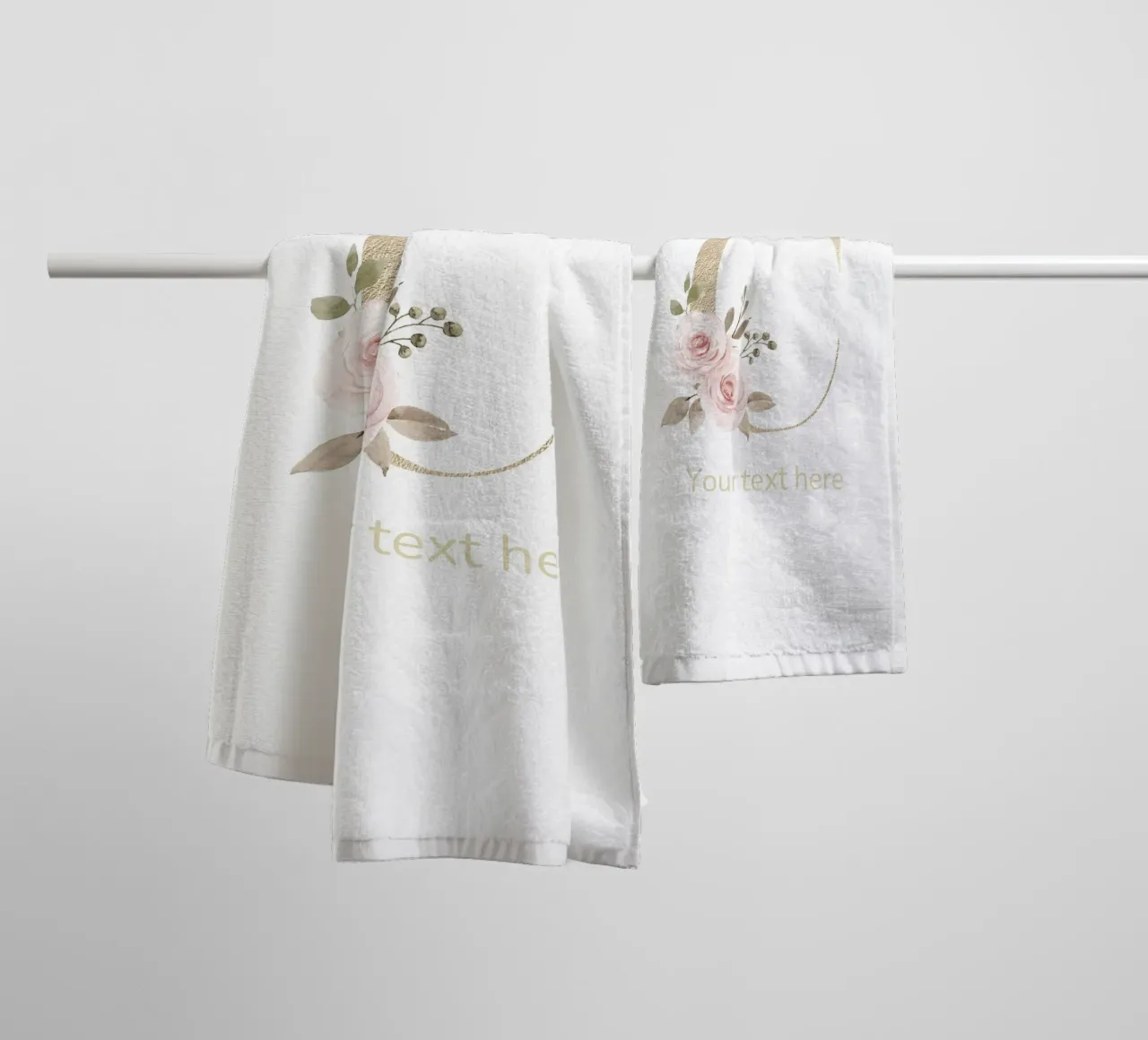 Letter C, Personalized Name Print, Personalized initial towel by The Custom Letter