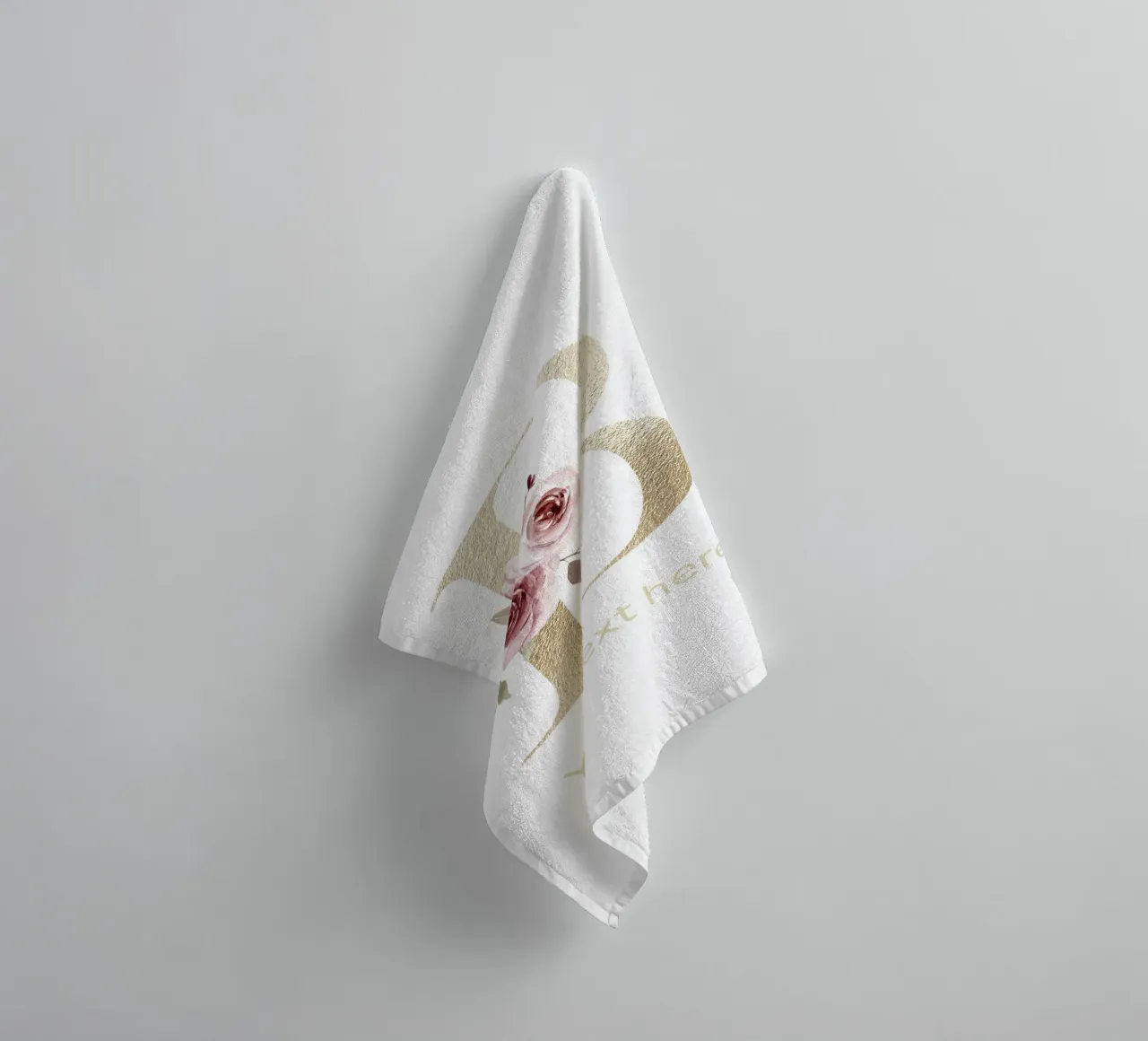 Letter B, Personalized Name Print, Personalized initial towel by The Custom Letter