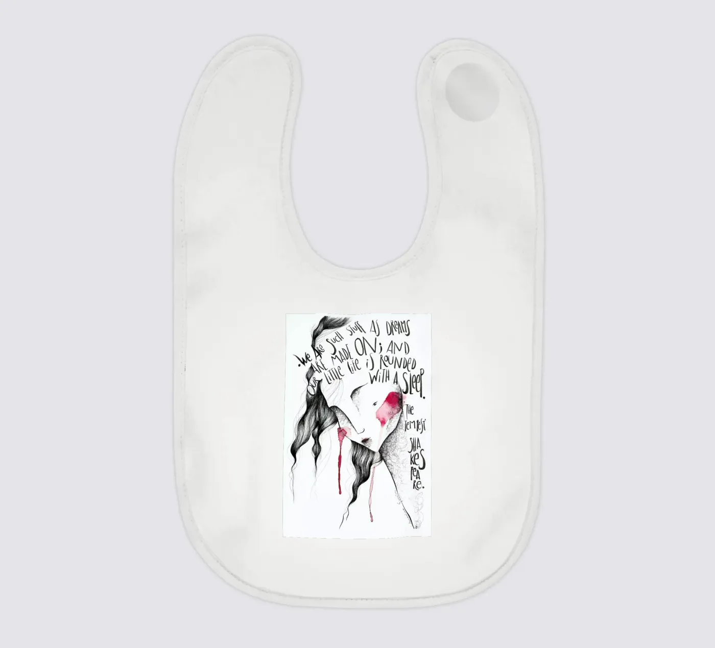 The Tempest baby bib by Marina Guiu
