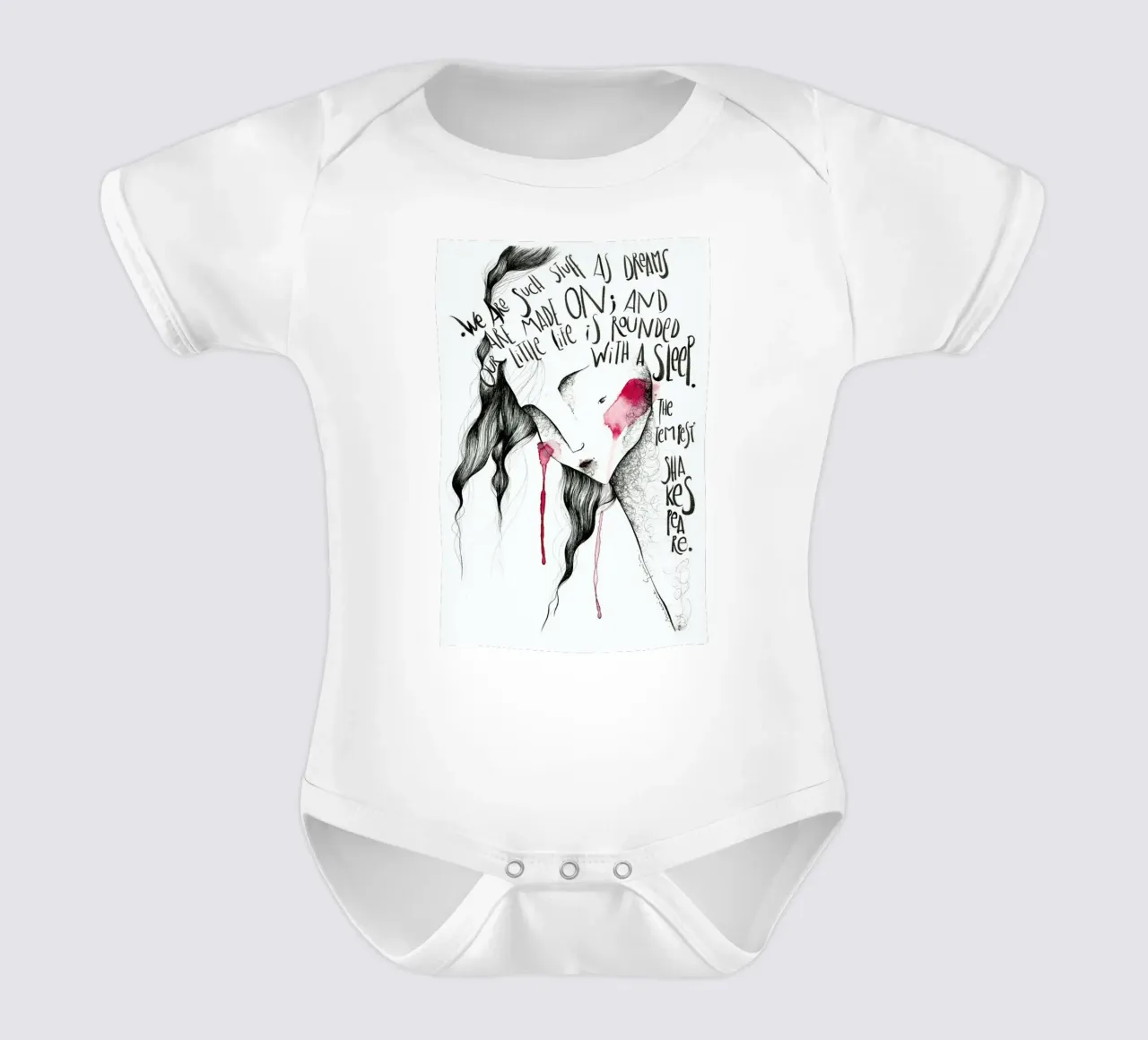 The Tempest body neonato maniche corte da Marina Guiu