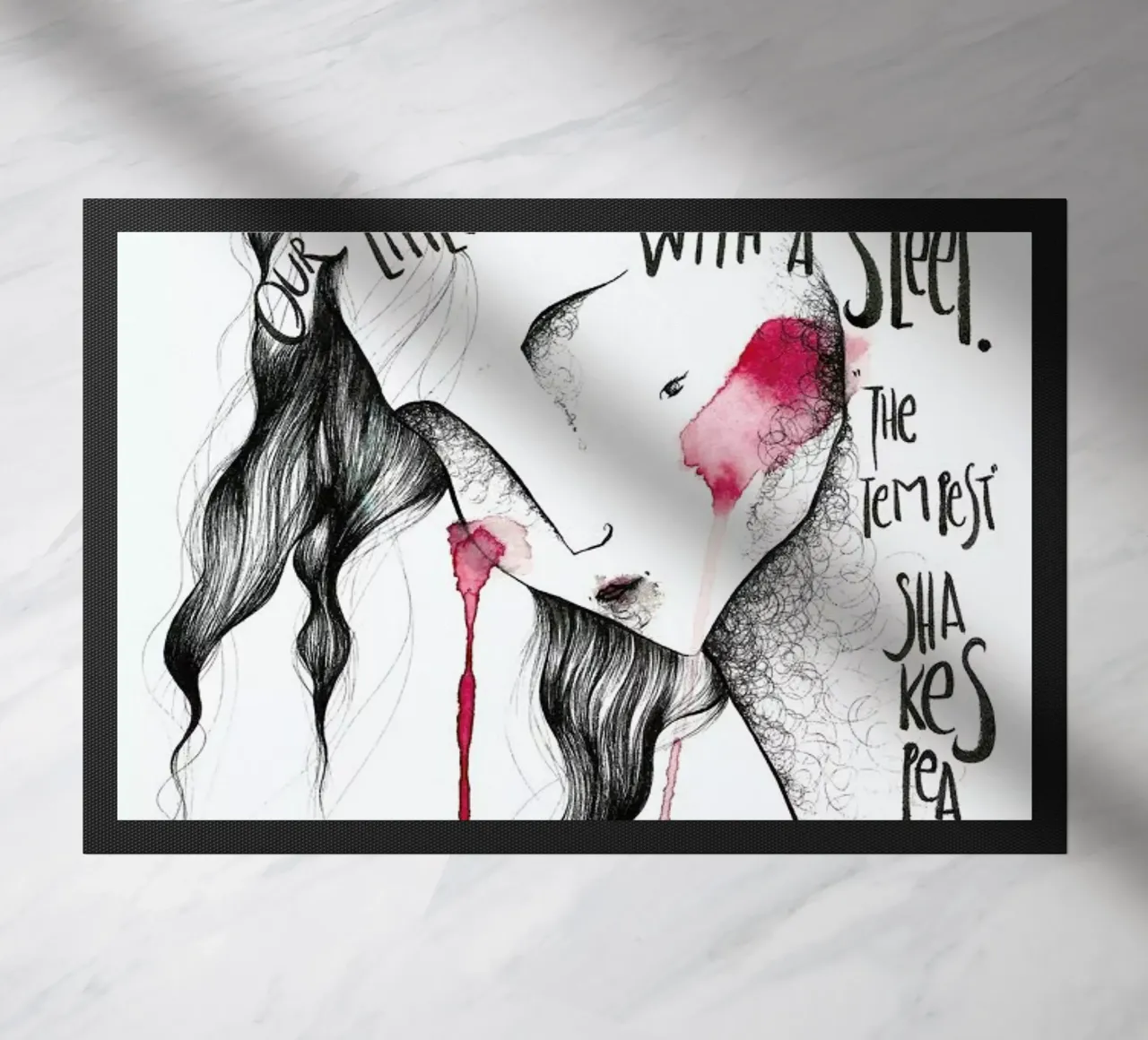 The Tempest doormat by Marina Guiu