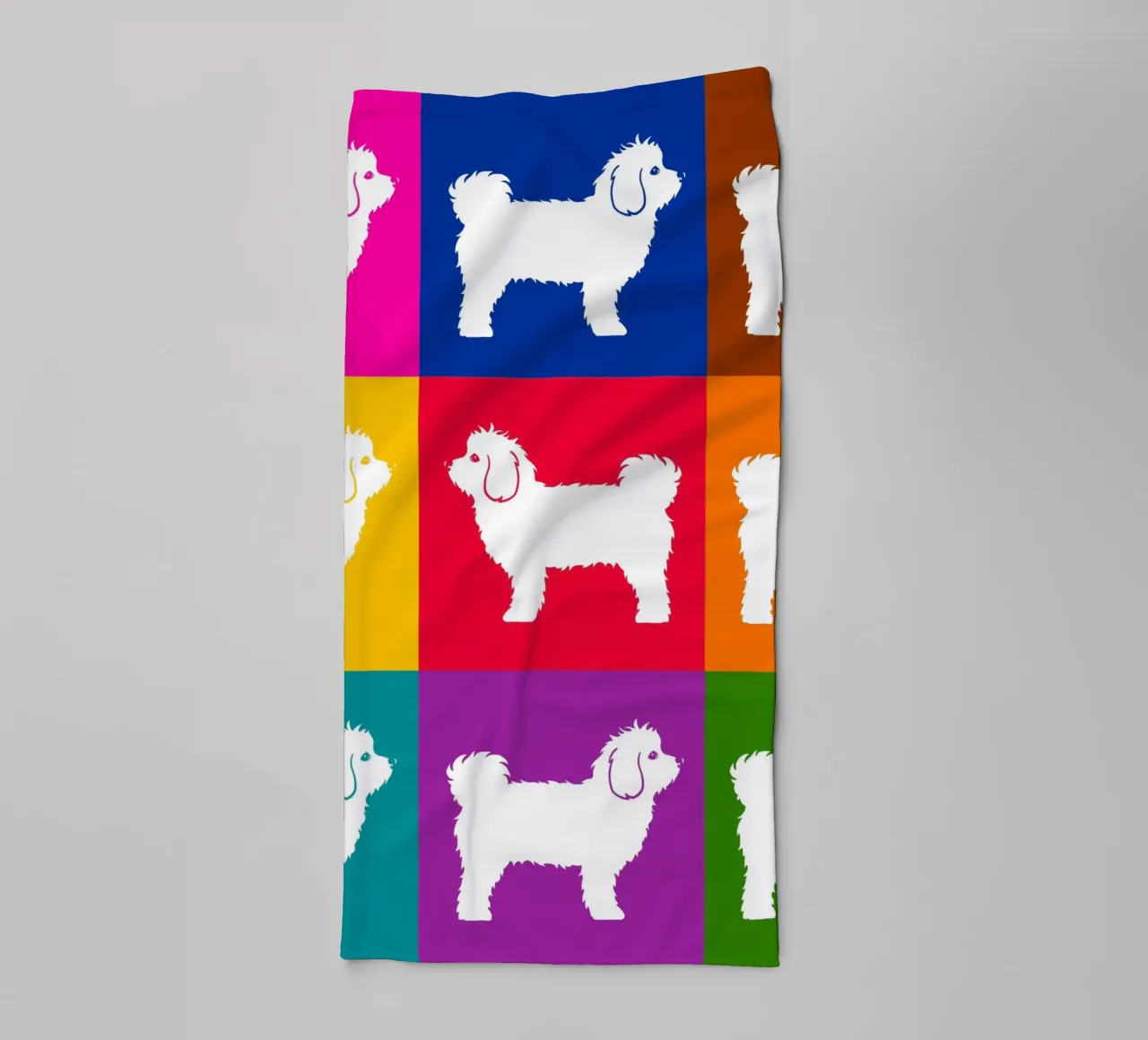 Cane maltese asciugamano da bagno da Pop dogs