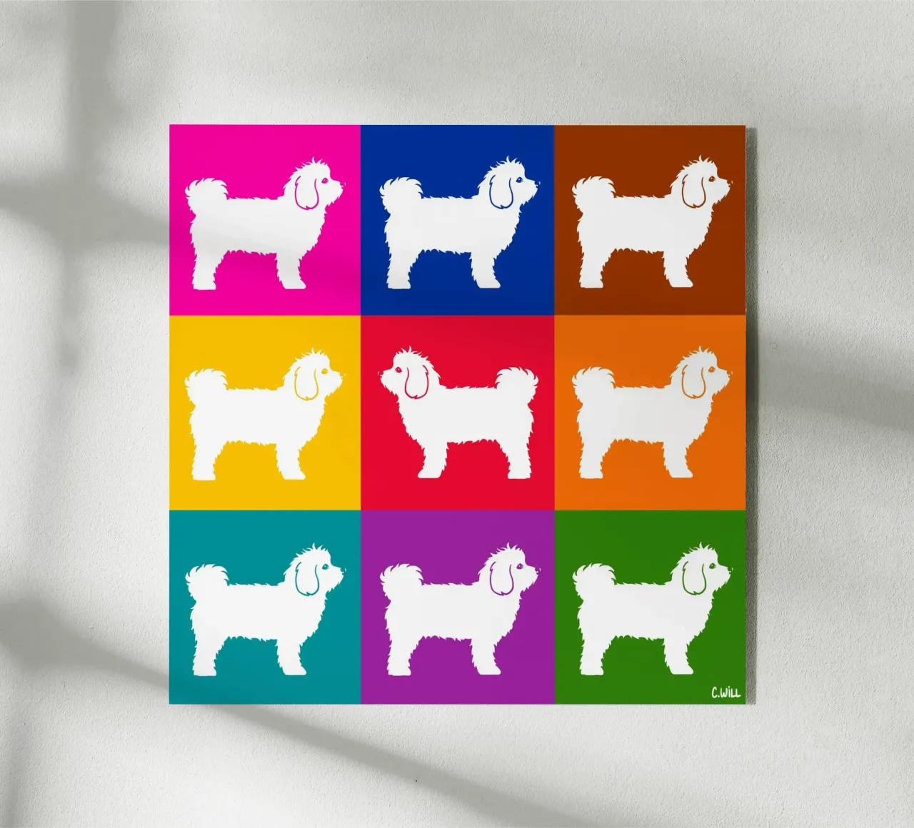 Cane maltese plexiglass da Pop dogs