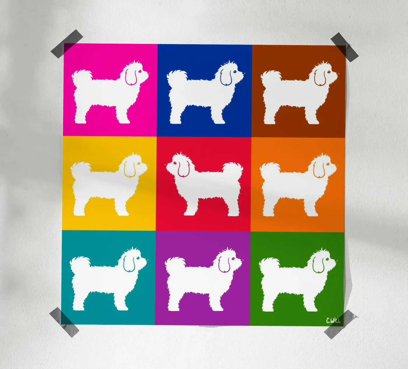 Cane maltese poster da Pop dogs