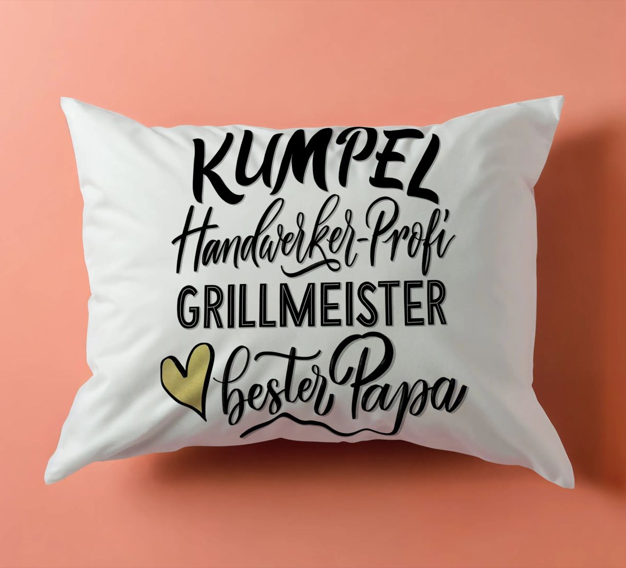 Meilleur papa. Mon pote. Bricoleur professionnel. Maître du barbecue. coussin de CalliLetters