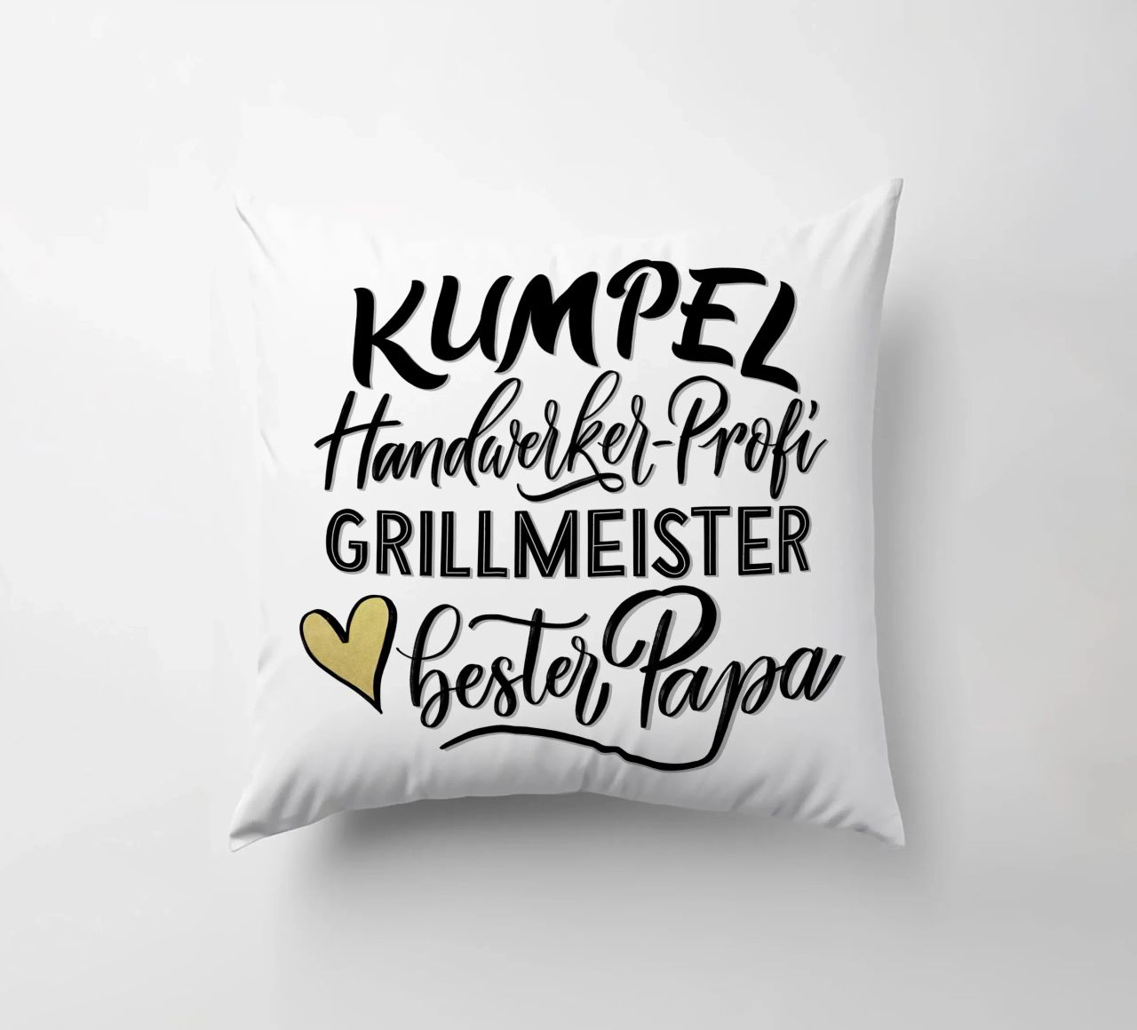 Meilleur papa. Mon pote. Bricoleur professionnel. Maître du barbecue. coussin de CalliLetters