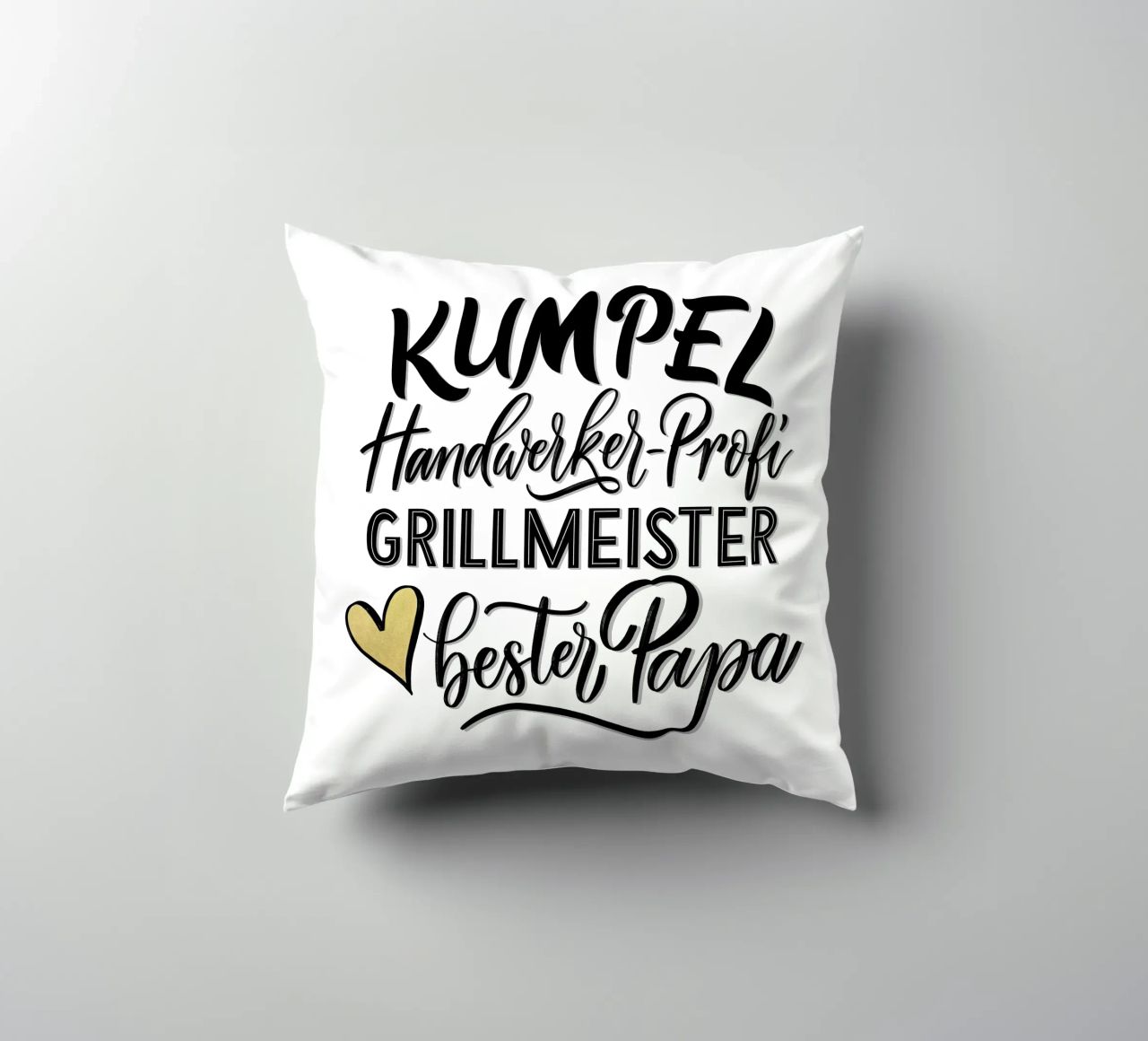 Meilleur papa. Mon pote. Bricoleur professionnel. Maître du barbecue. coussin de CalliLetters