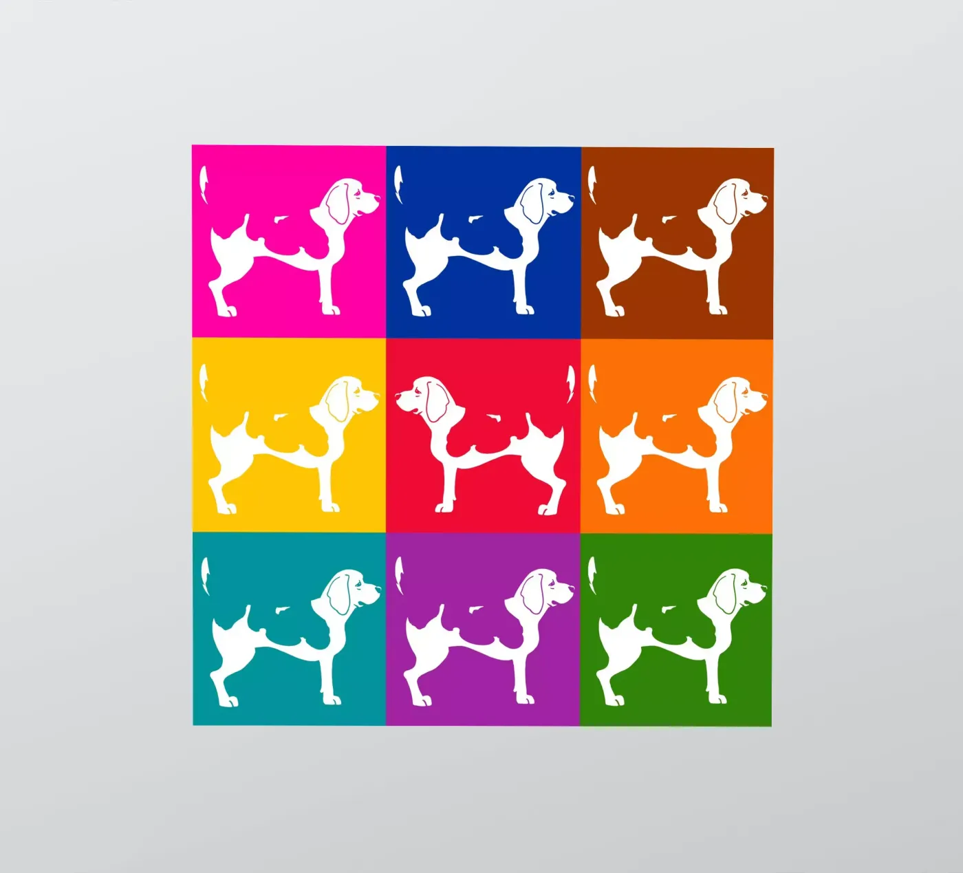 Beagle adesivo da Pop dogs