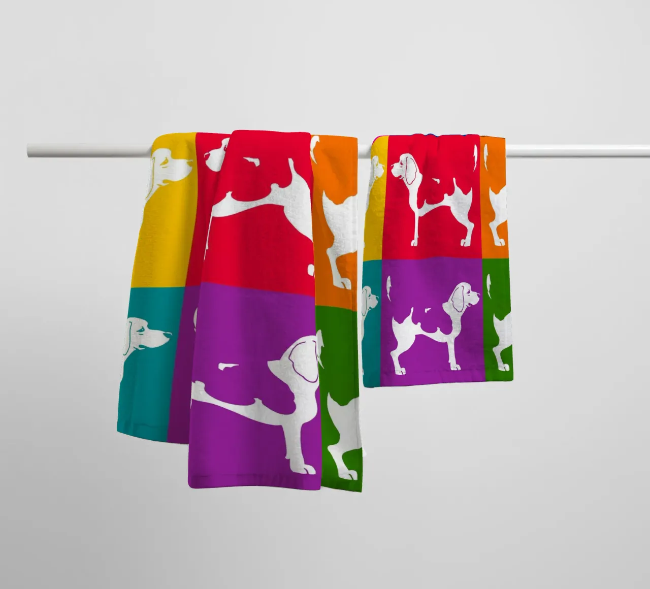 Beagle badhanddoek van Pop dogs