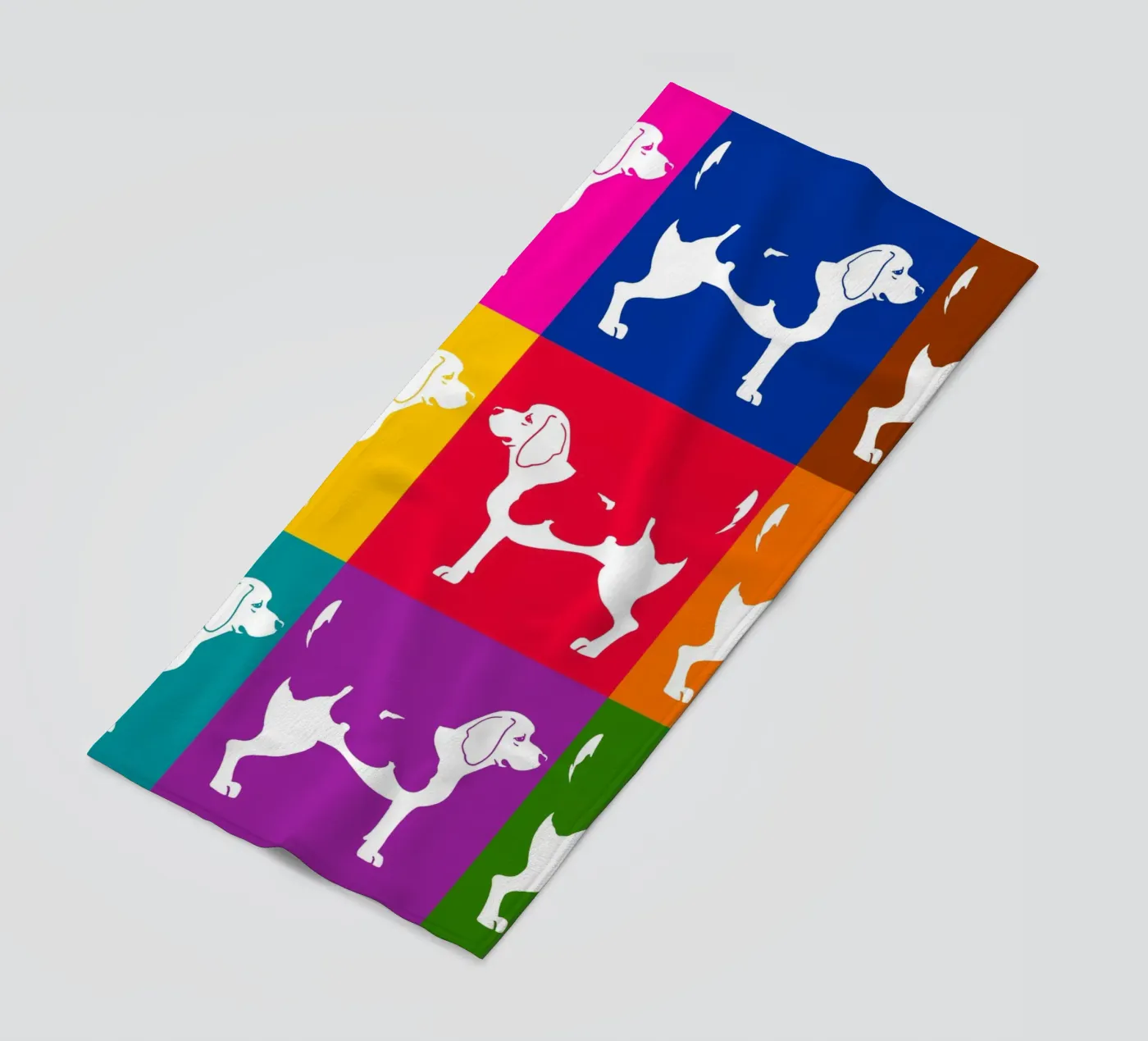 Beagle strandhanddoek van Pop dogs