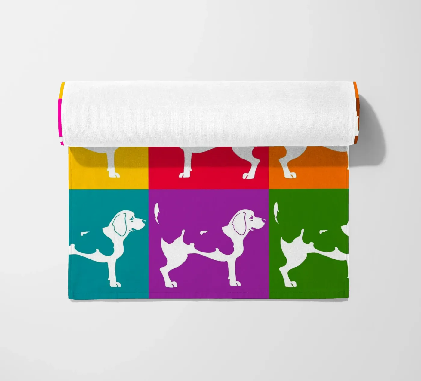 Beagle strandhanddoek van Pop dogs